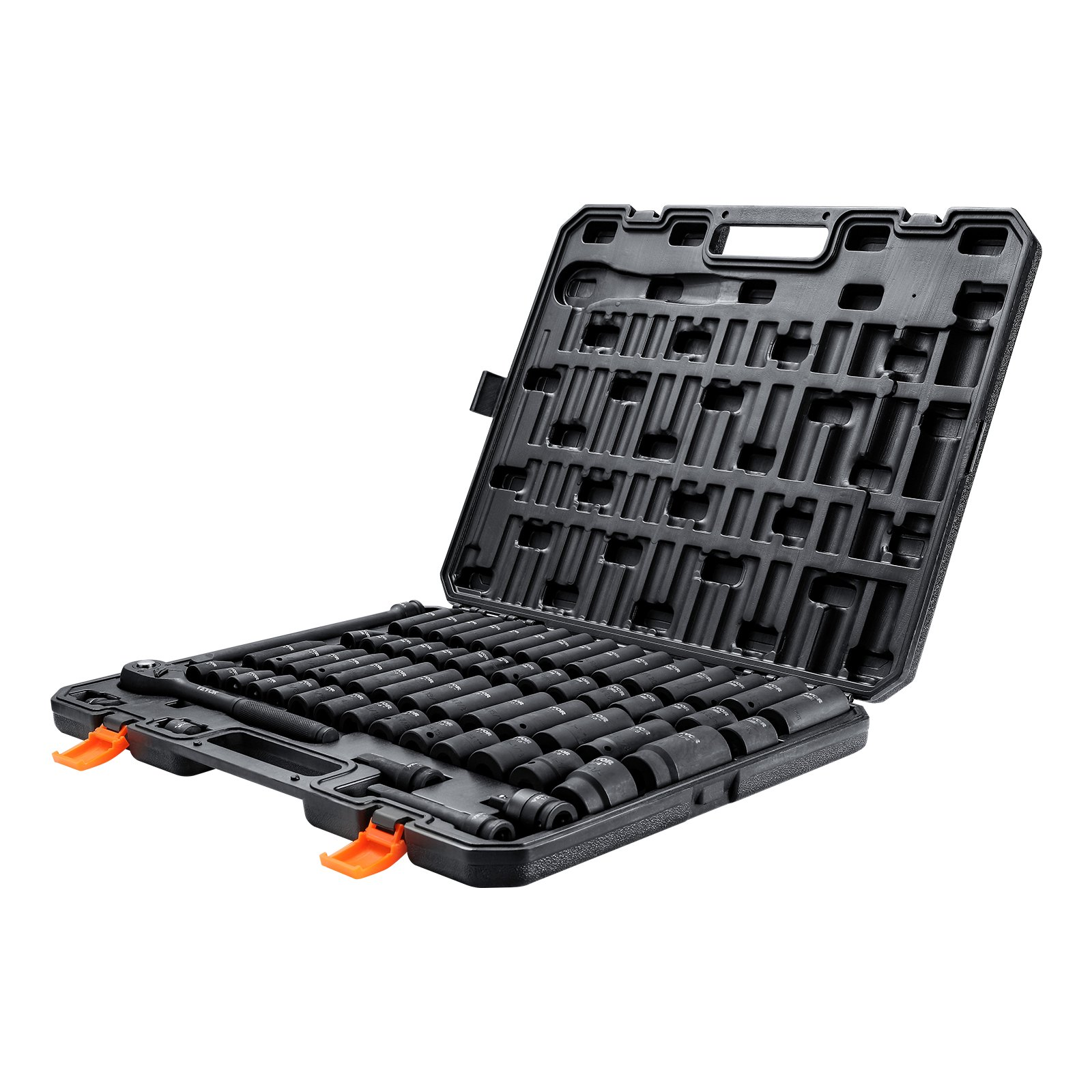 1/2" Drive Impact Socket Set - 65 Piece Socket Set SAE 3/8" to 1-1/4" and Metric - Picture 10 of 10