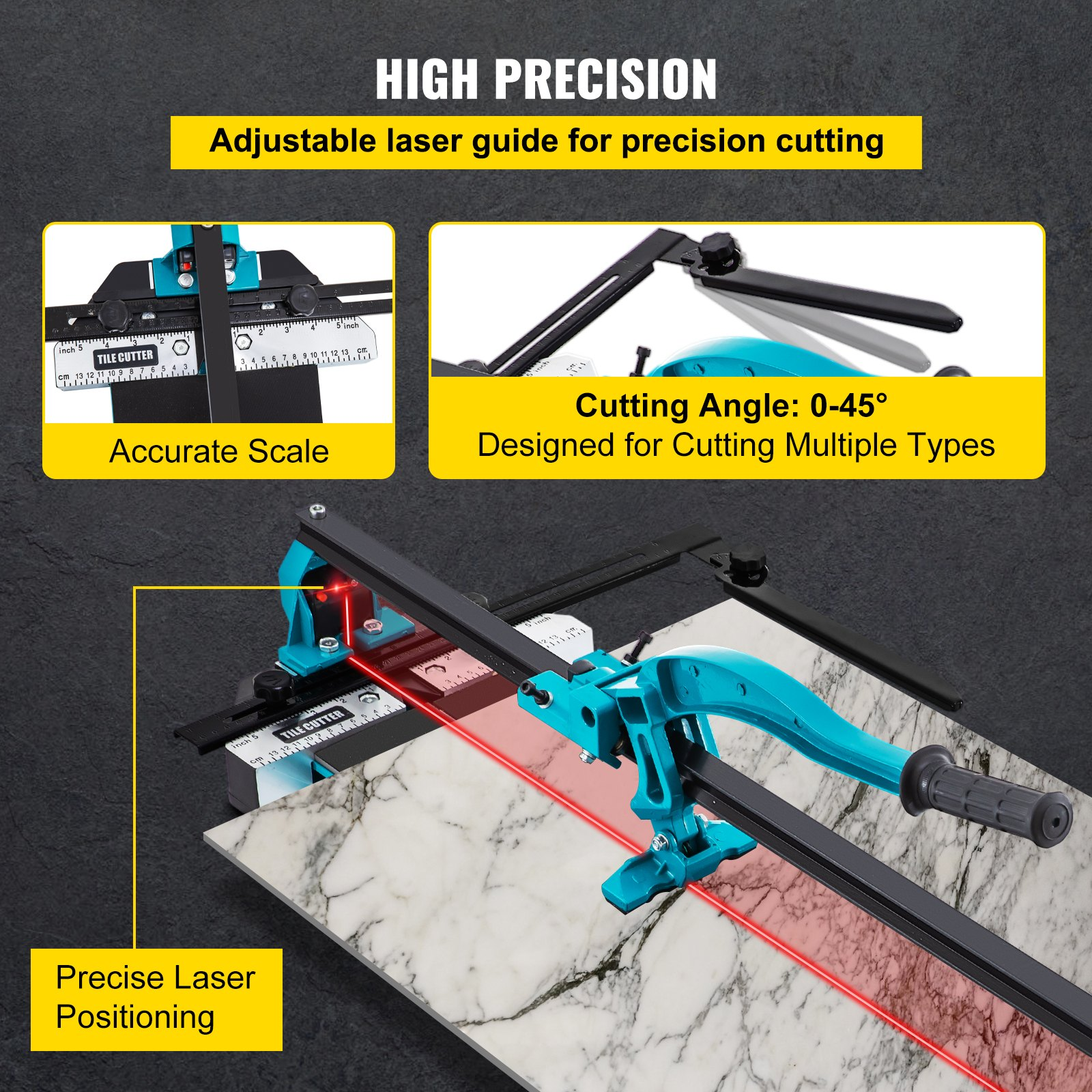 Tile Cutter, Tile Cutter Porcelain Tools for Precision Cutting Porcelain Tiles