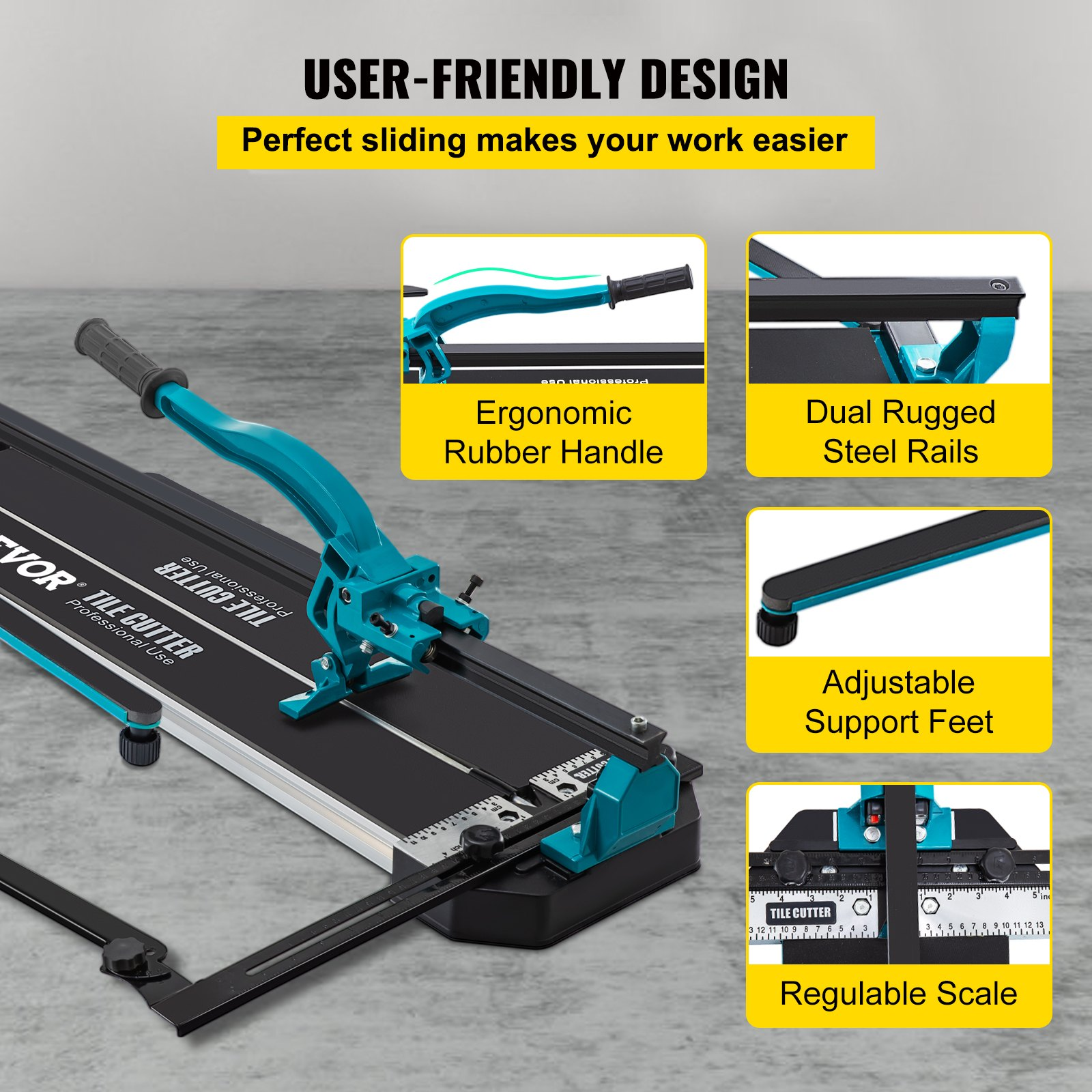 Tile Cutter, Tile Cutter Porcelain Tools for Precision Cutting Porcelain Tiles