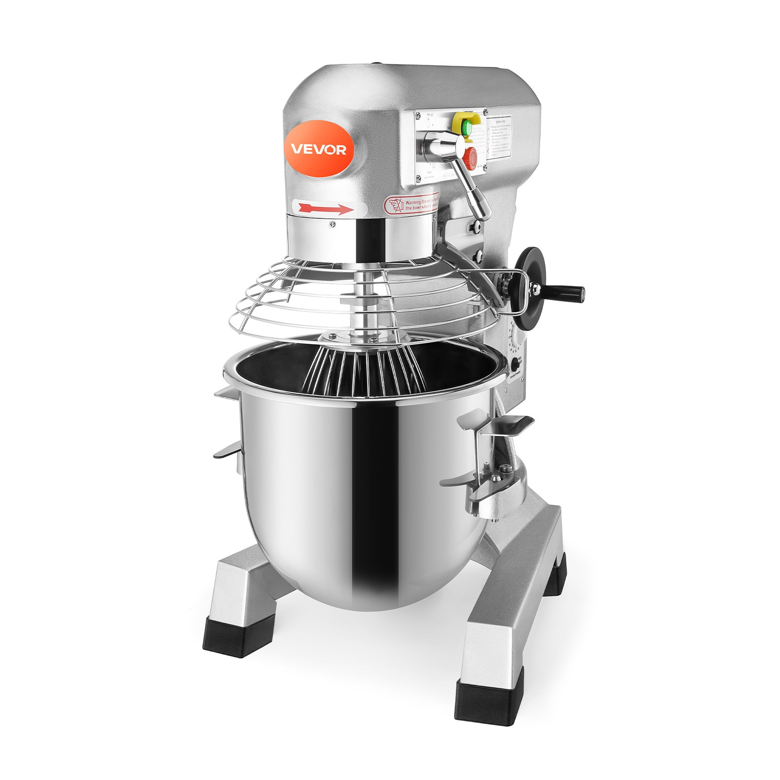Commercial Food Mixer 20Qt 750W 3-Speed Heavy Duty Dough Hook Whisk
