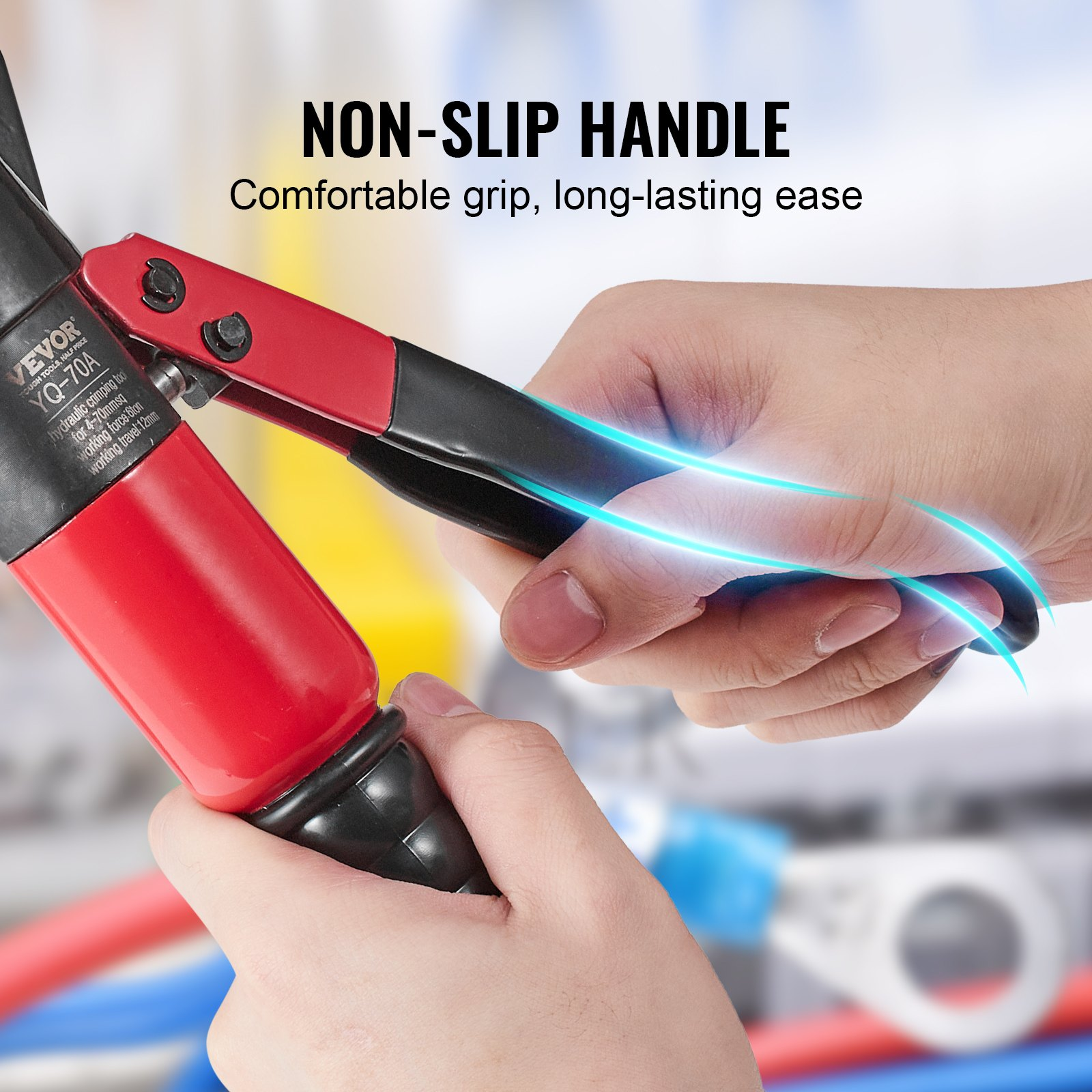 Hydraulic Crimping Tool with 9 Sets of Dies - AWG12-2/0 Copper And Aluminum Term - Picture 6 of 12