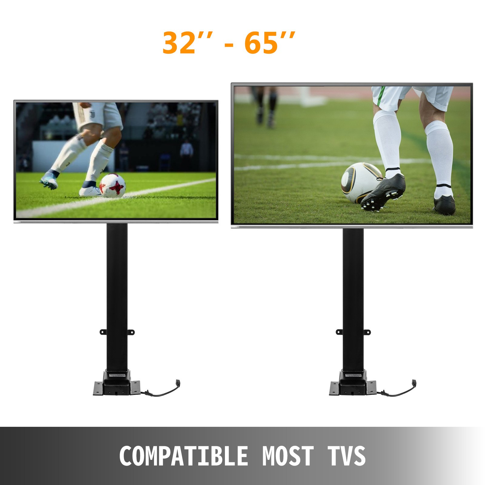 Motorized TV Lift Stroke Length 35 Inches Motorized TV Mount Fit for 32-65 Inch