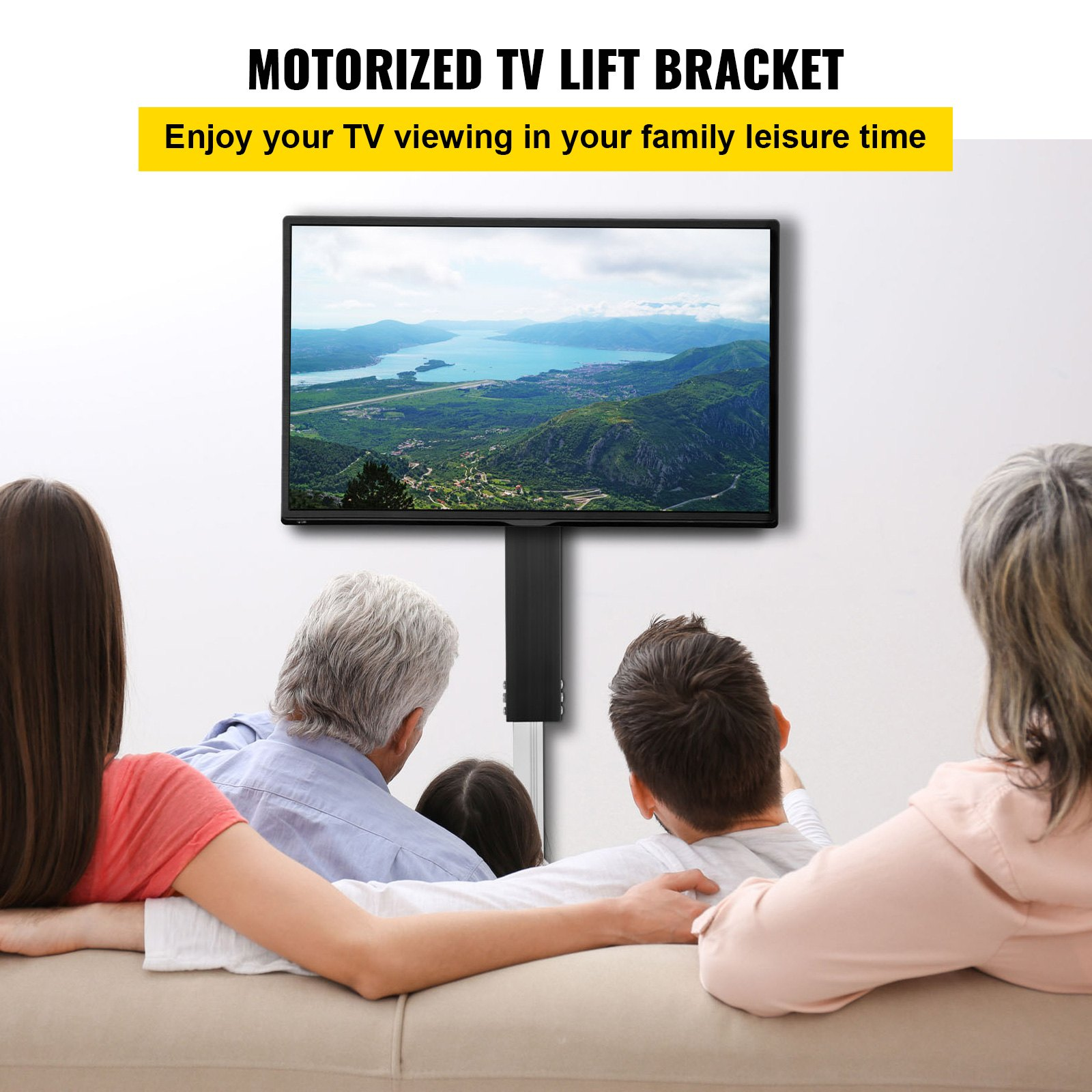 Motorized TV Lift with 31-Inch Stroke, Remote Control, Height Adjustable 42-73 I