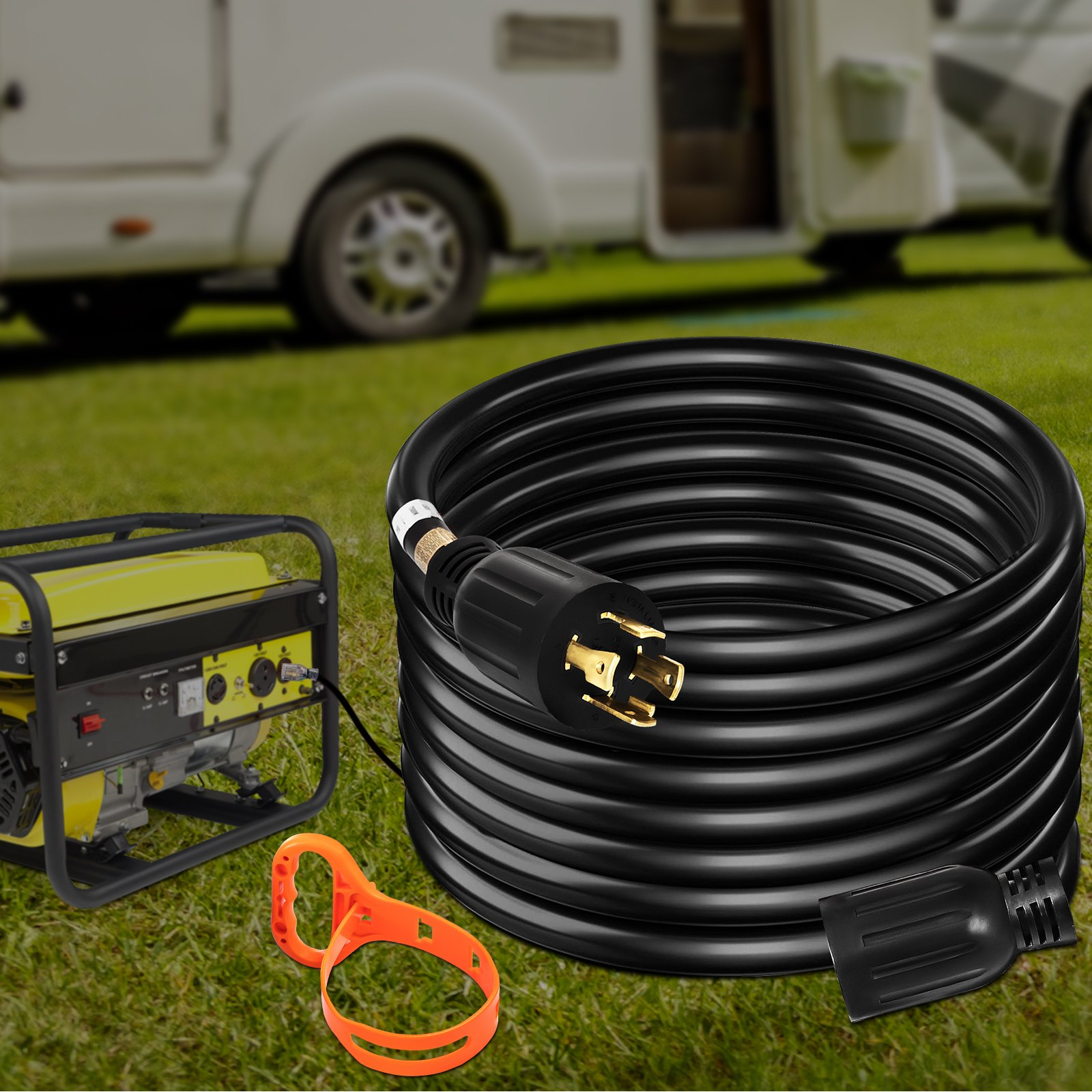 Heavy-Duty 40Ft 30 Amp Generator Extension Cord with Twist Lock Connectors - 10 - Picture 7 of 12
