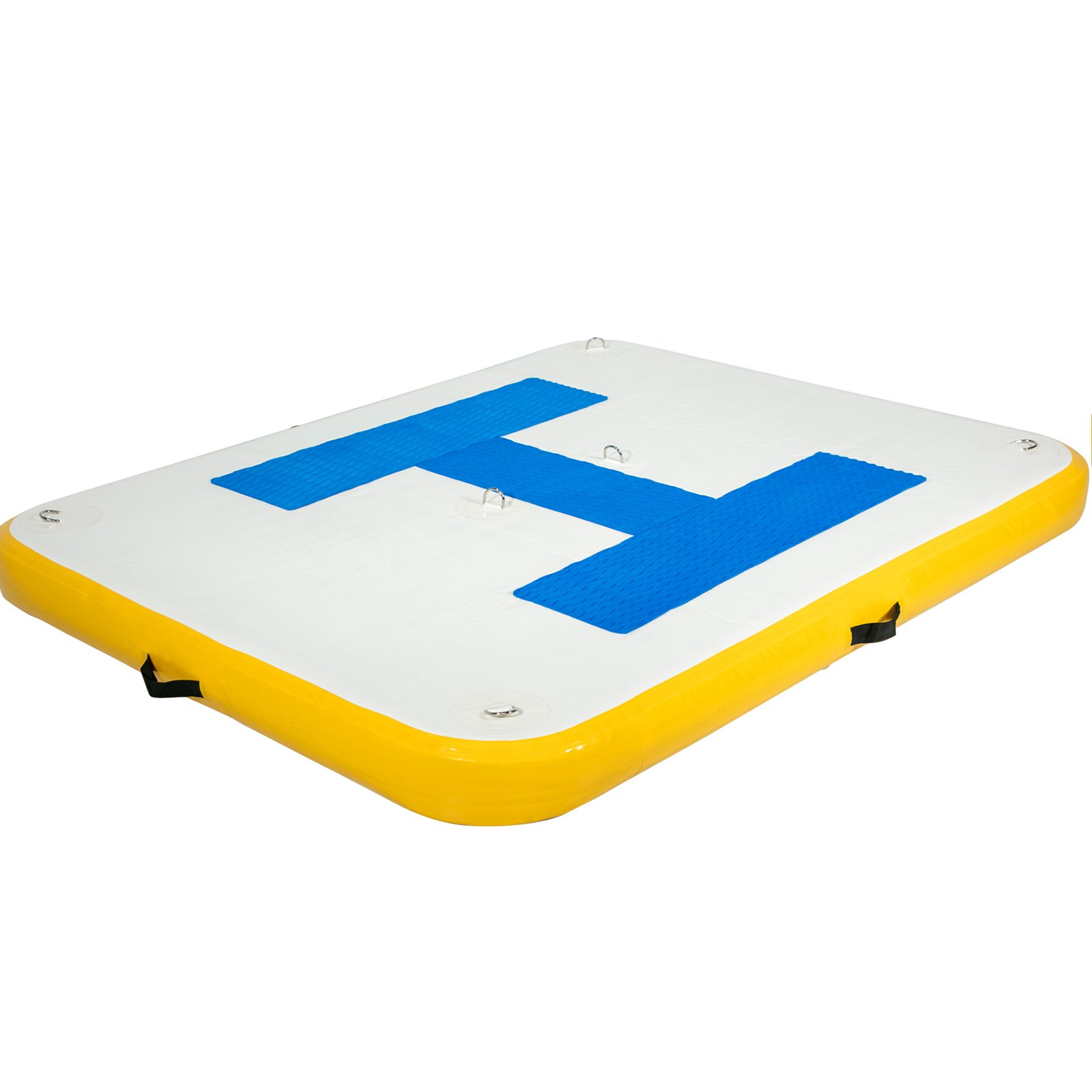 Inflatable Dock Platform, Inflatable Floating Dock 8x5 ft with Electric Air Pump