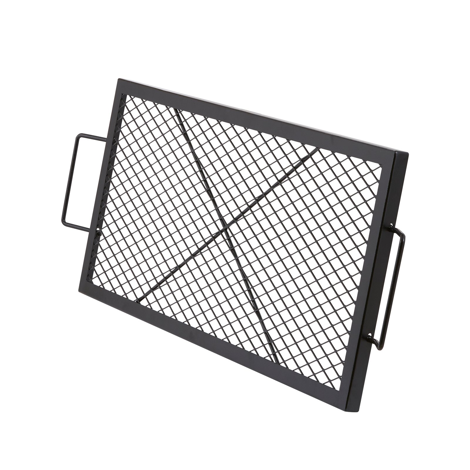 VEVOR X-Marks Fire Pit Grill Grate, Rectangle Cooking Grate, 32 Inch Black