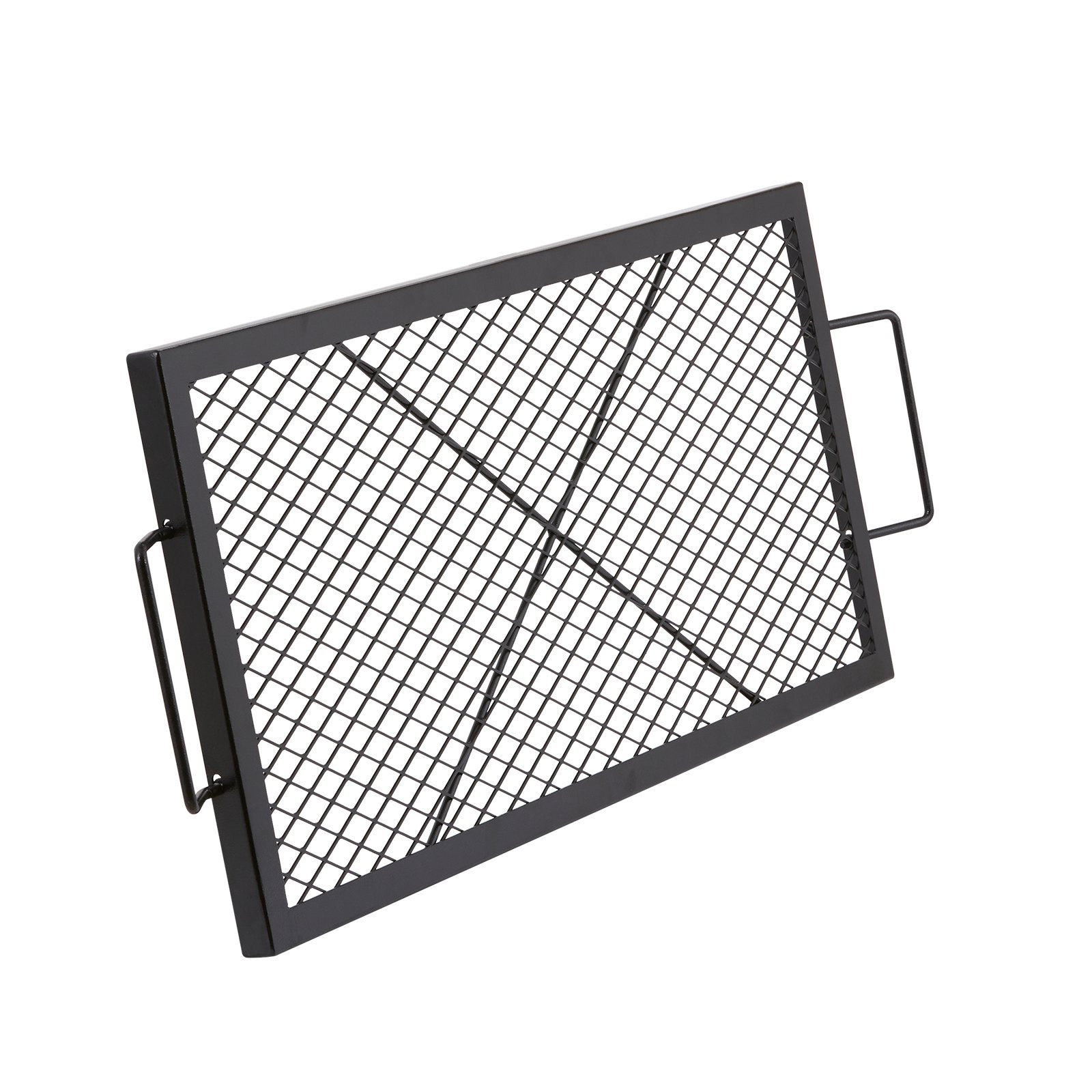 VEVOR X-Marks Fire Pit Grill Grate, Rectangle Cooking Grate, 32 Inch Black