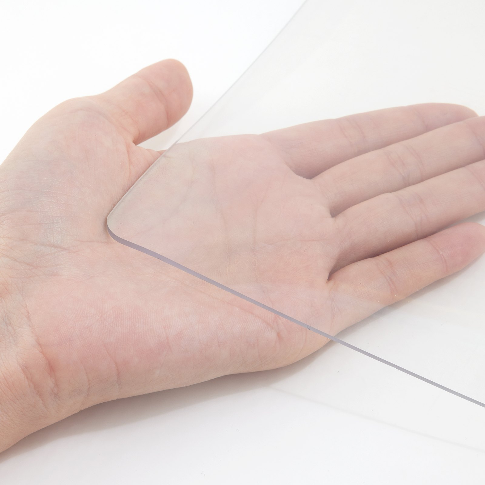 Plastic Table Cover 40 x 80 Inch, 1.5 mm Thick Clear Table Protector, Rectangle