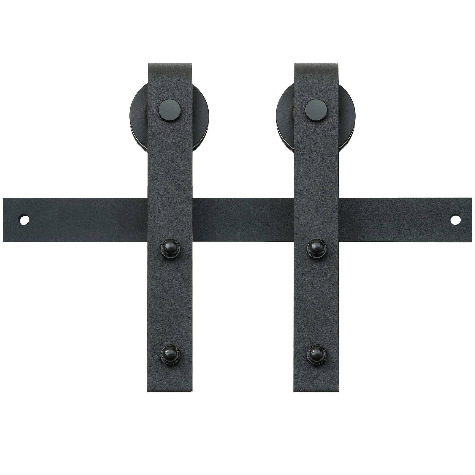 10FT Barn Door Hardware Kit 330LBS Heavy Duty Single Track with J Pulley - Bild 9 von 10