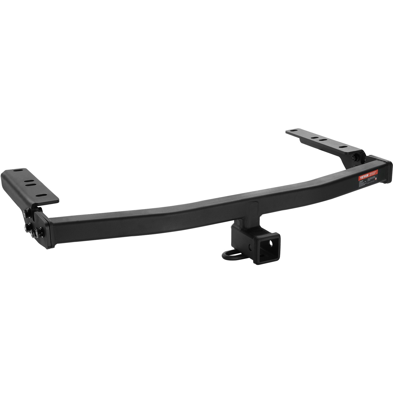 Black Class 3 Trailer Hitch - 2-Inch Receiver, Q455B Steel Tube Frame - Compatib