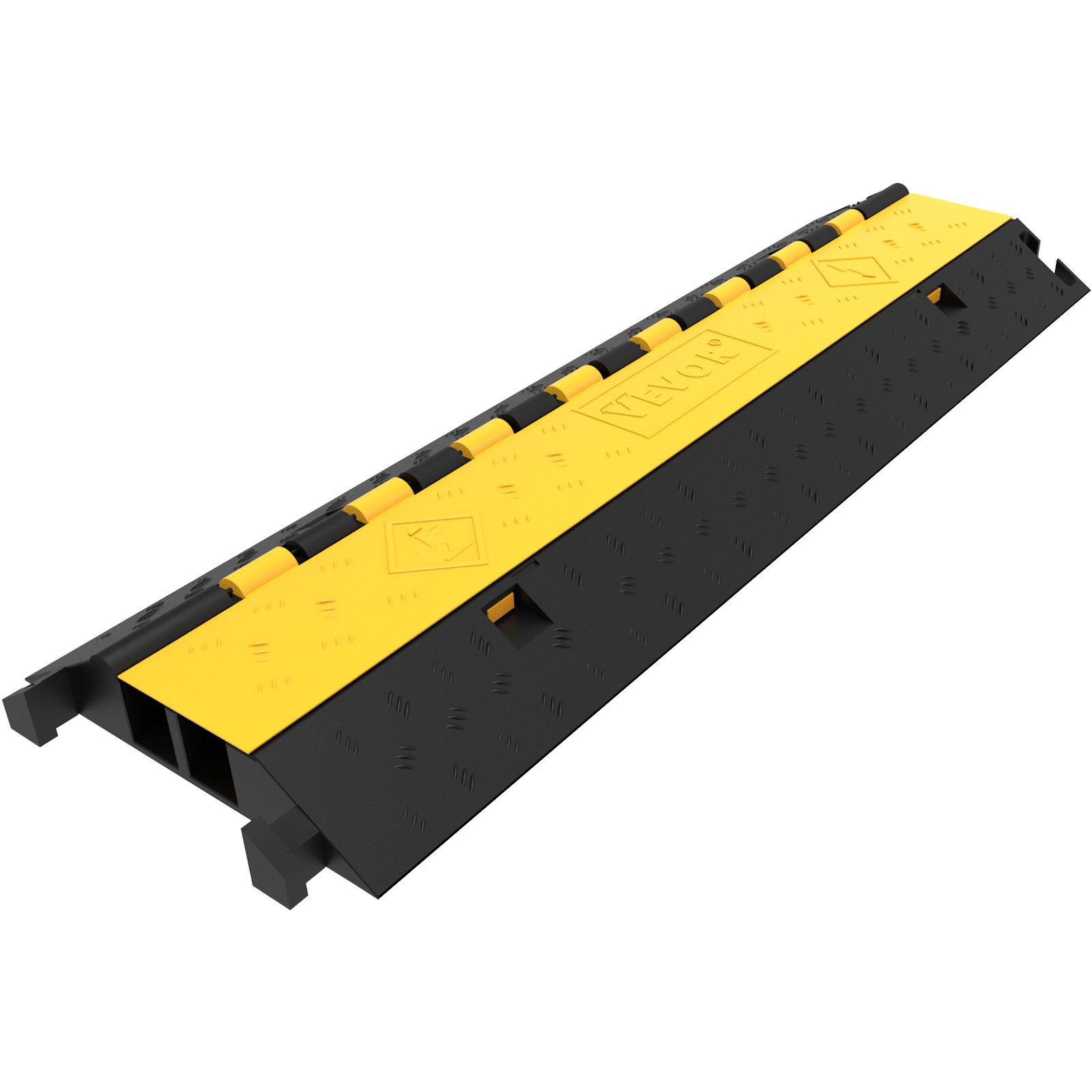 VEVOR 5 Pack Rubber Cable Protector Ramp - Heavy Duty 66,000 lbs Load Capacity -