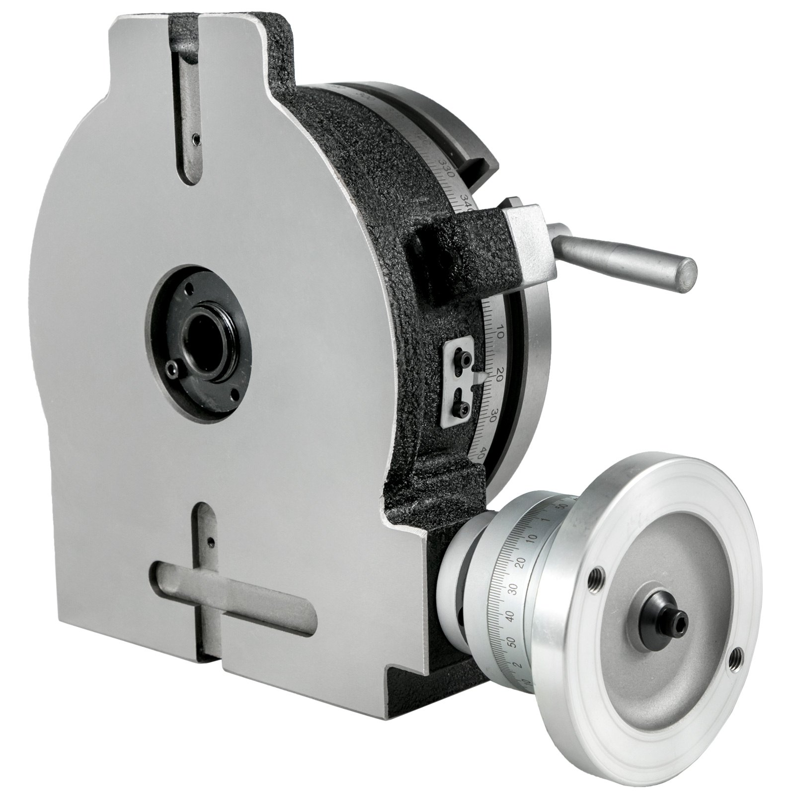8" Rotary Table MT3 Horizontal Vertical 3-Slot 360° for Milling Machine