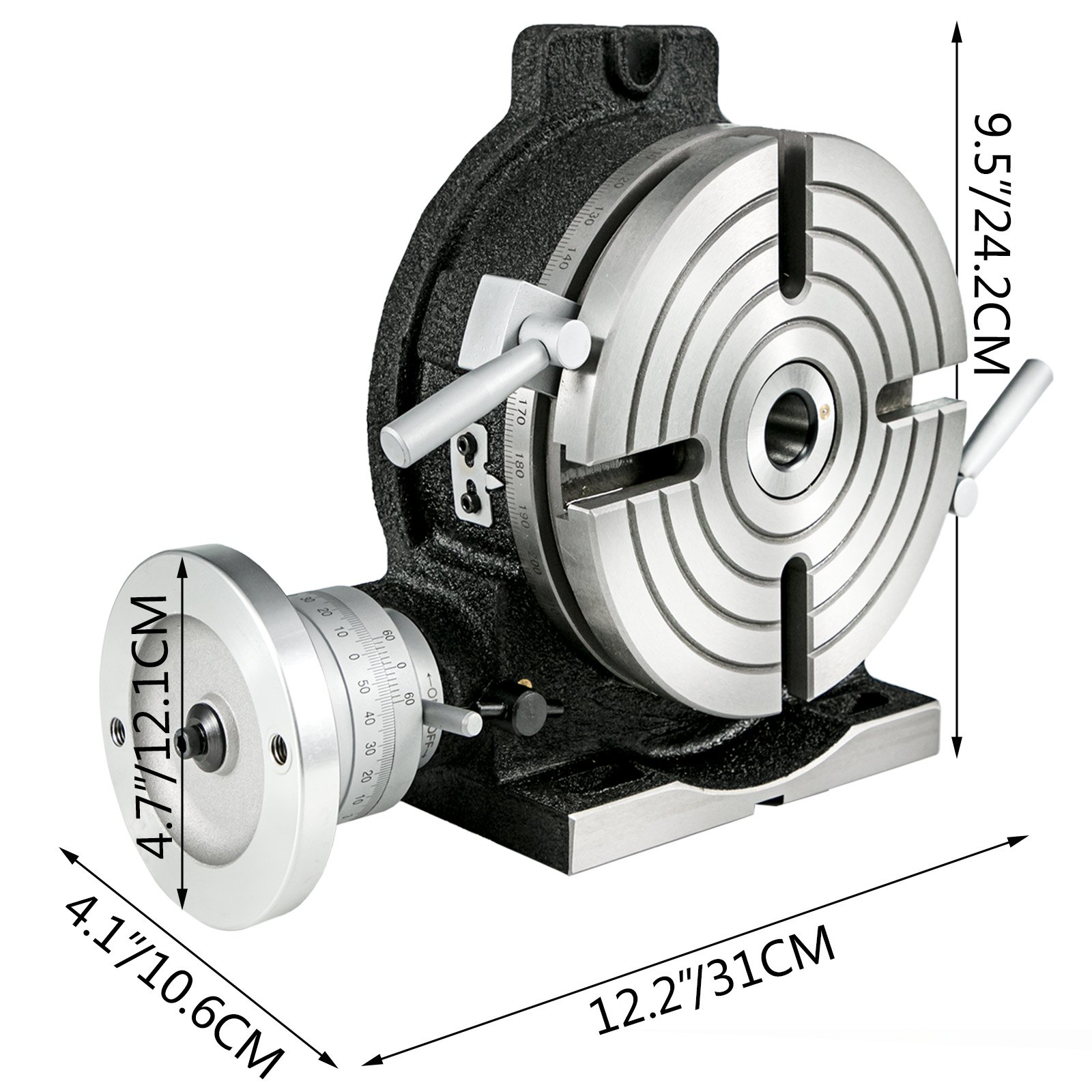 Rotary Table 8 Inch Horizontal Vertical HV8 Precision 3MT Milling Drilling Machi