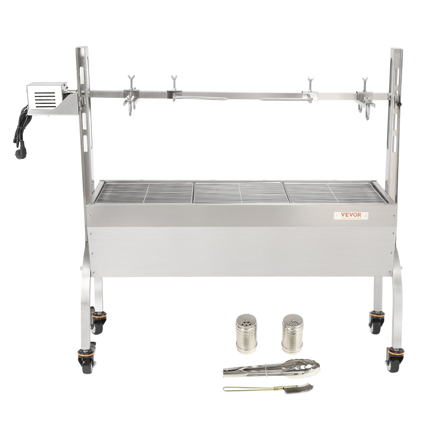 VEVOR 50W Electric Rotisserie BBQ Grill - Spit Roaster for Whole Pig, Lamb, Chic - Picture 8 of 10