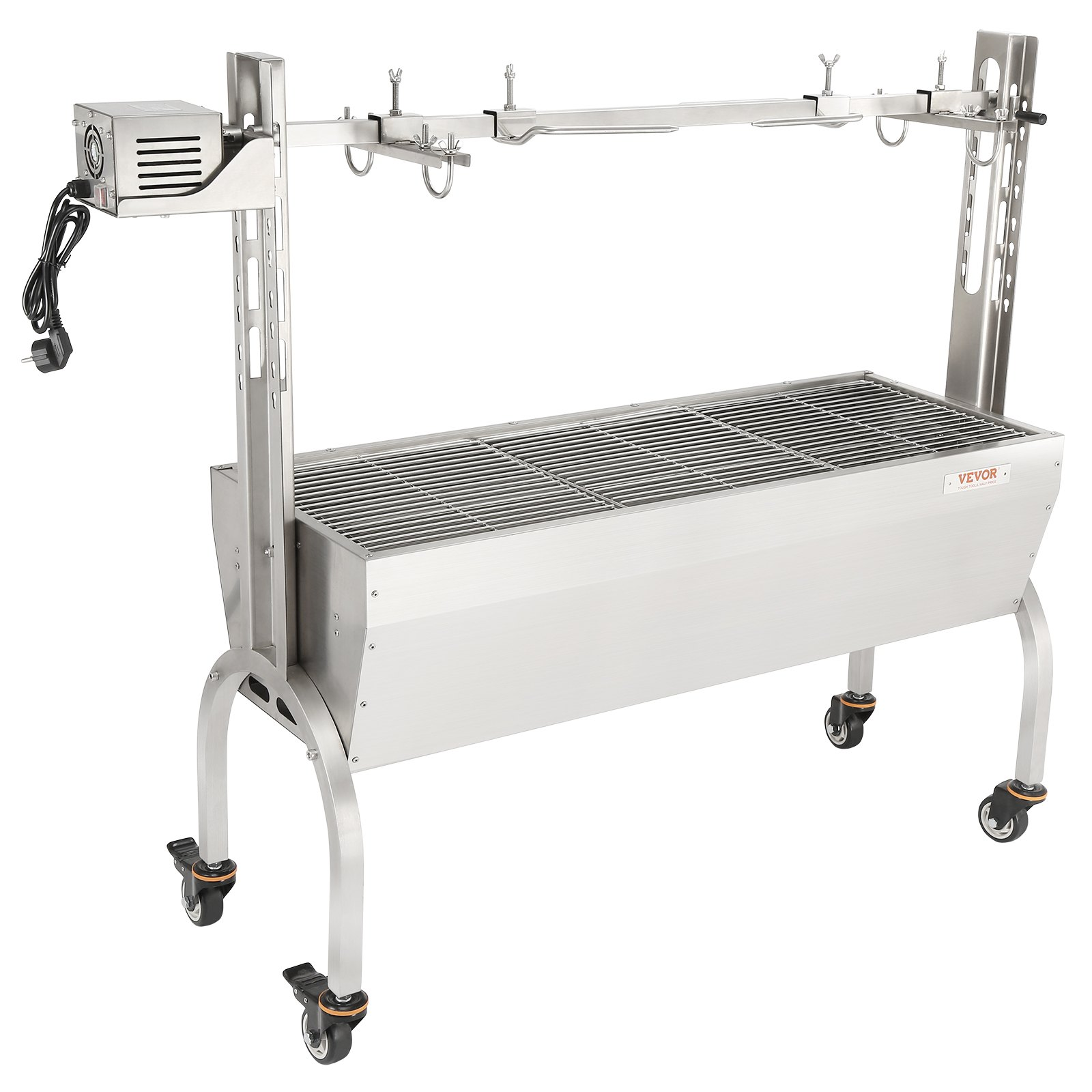 VEVOR 50W Electric Rotisserie BBQ Grill - Spit Roaster for Whole Pig, Lamb, Chic - Picture 10 of 10