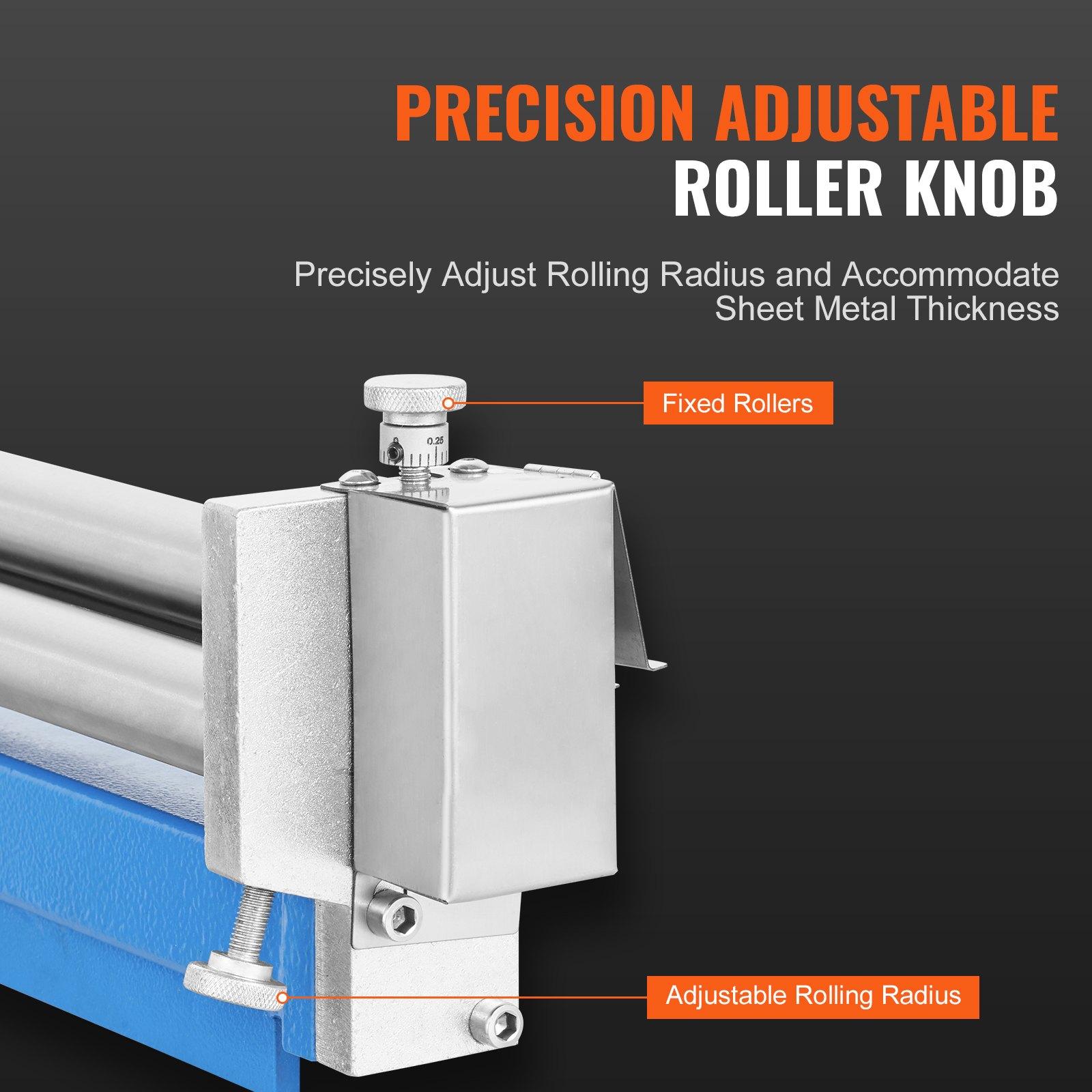 VEVOR 12.5" Slip Roll Machine 20 Gauge, Sheet Metal Rolling Bender