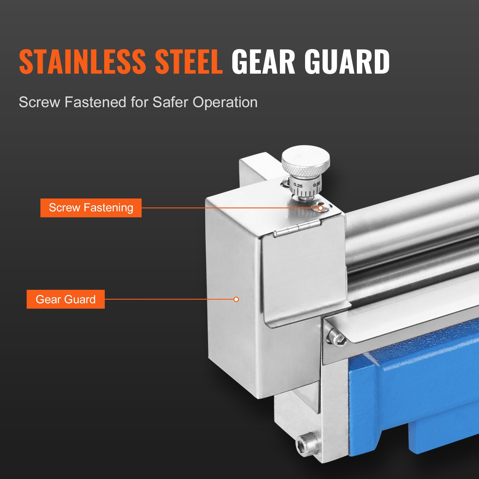 VEVOR 12.5" Slip Roll Machine 20 Gauge, Sheet Metal Rolling Bender