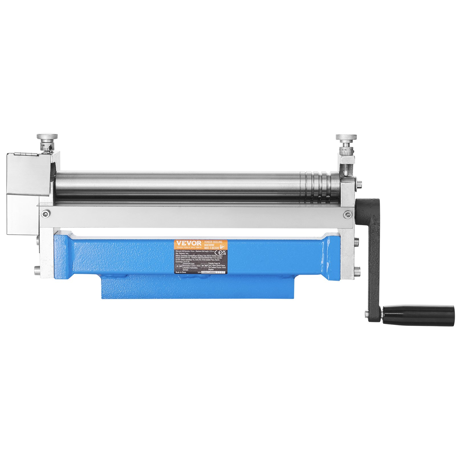 VEVOR 12.5" Slip Roll Machine 20 Gauge, Sheet Metal Rolling Bender