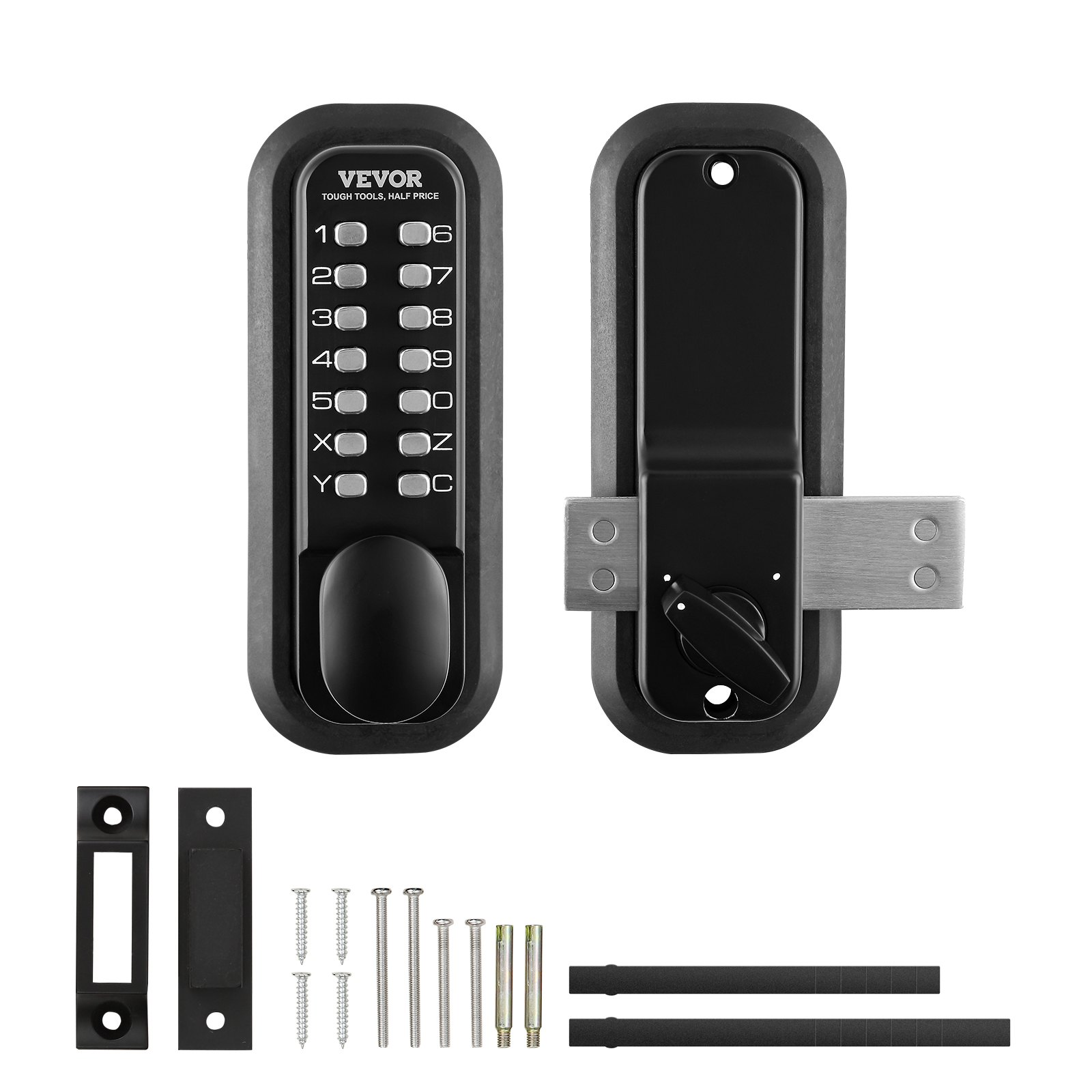 Mechanical Keyless Entry Door Lock, 14 Digit Keypad, Yard - Picture 8 of 10