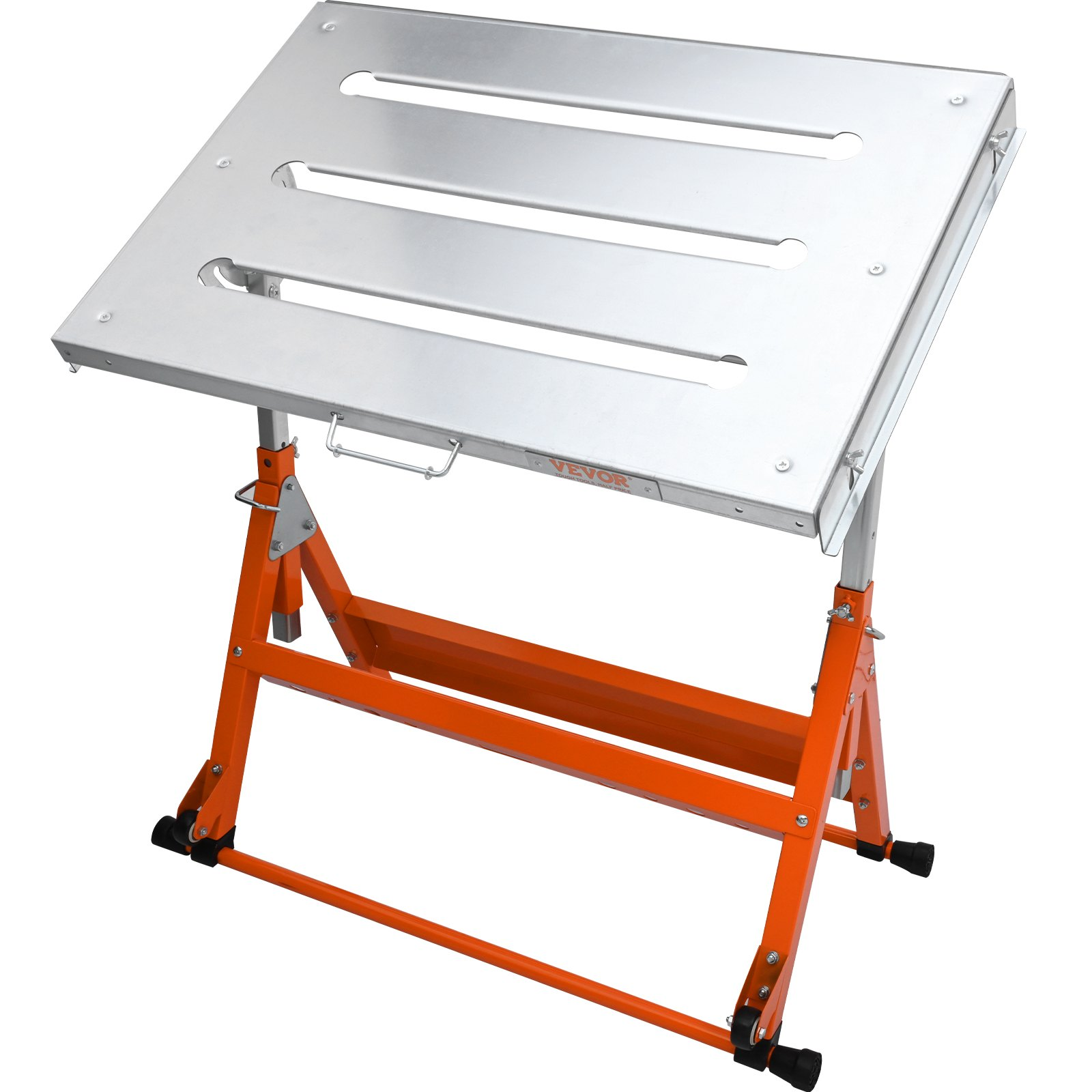 Welding Table 30x20" 400LB Adjustable Height Folding Workbench on Wheels