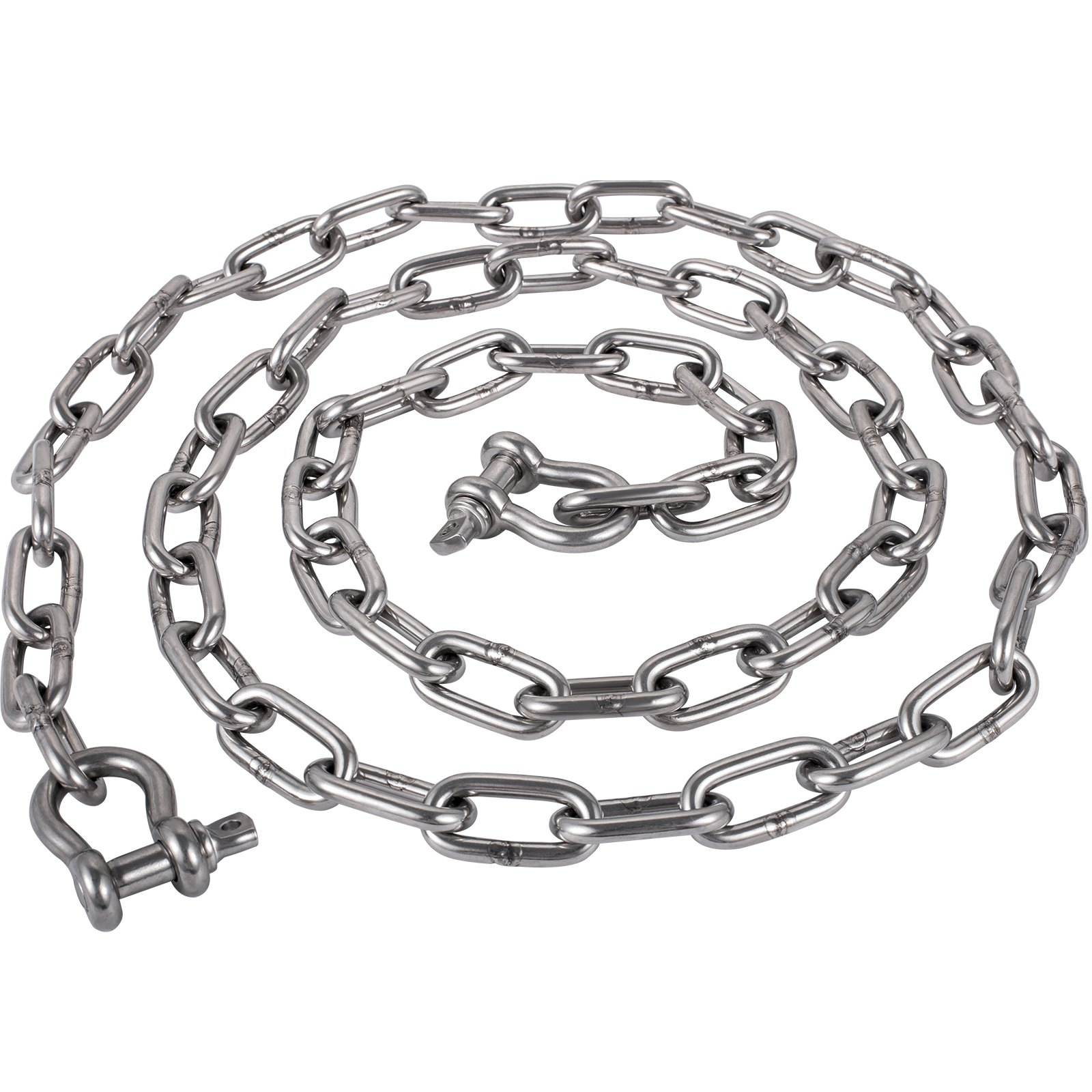 Anchor Chain 10 ft x 5/16" 316 Stainless Steel w/Shackle for Boats 7120lbs Load - Picture 9 of 10