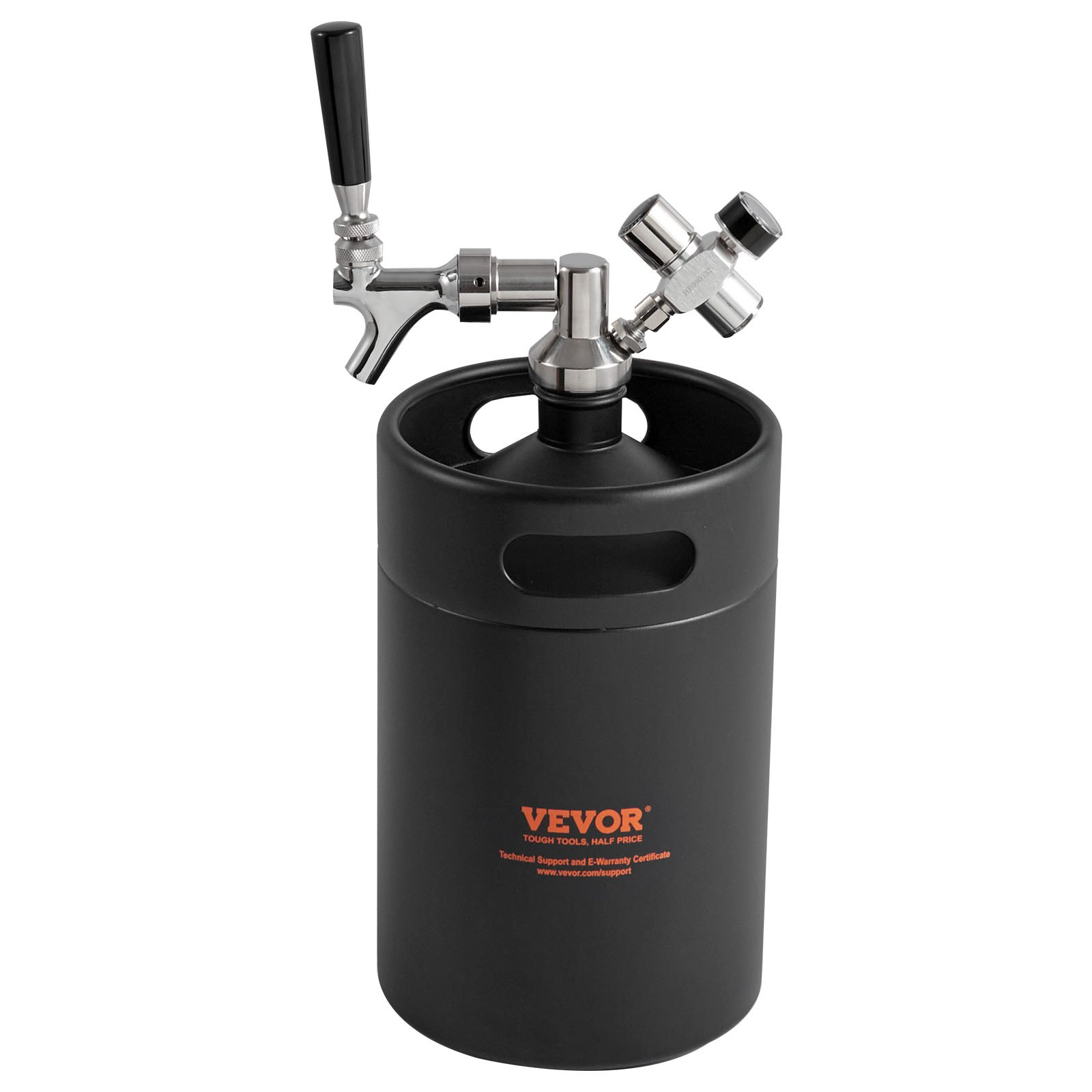 VEVOR Beer Growler Tap System, 170Oz 5L Mini Keg, Craft Beer