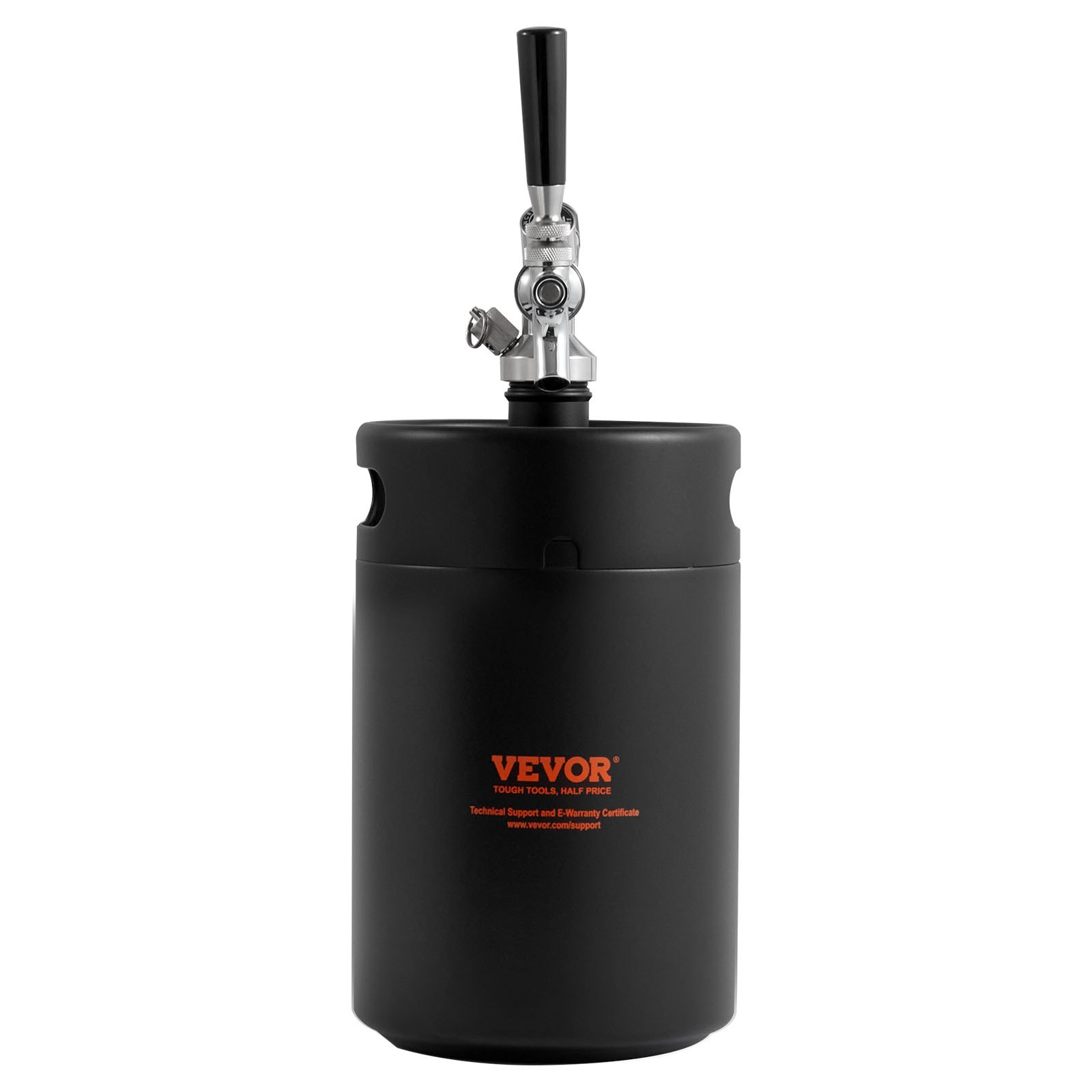 VEVOR Beer Growler Tap System, 170Oz 5L Mini Keg, Craft Beer