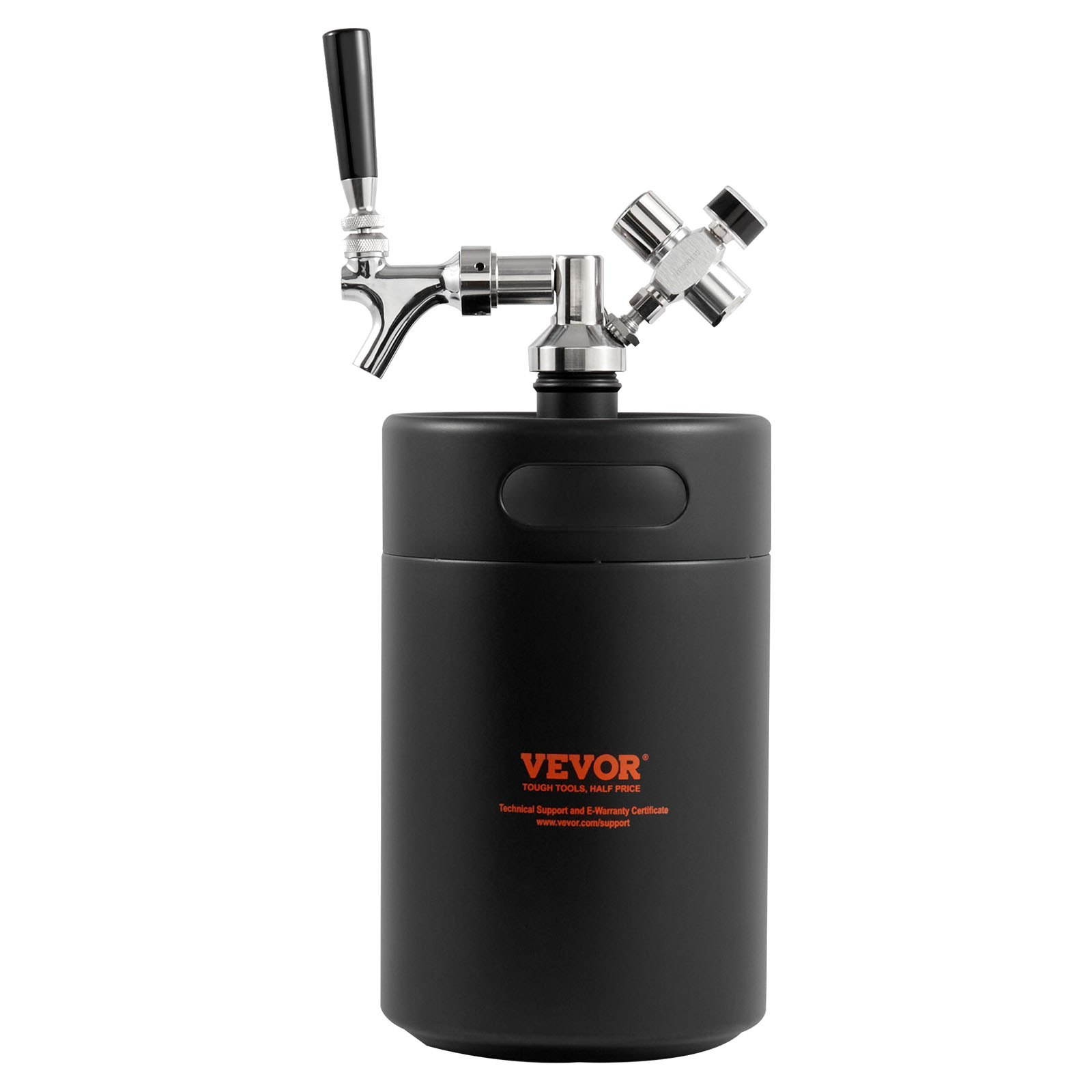 VEVOR Beer Growler Tap System, 170Oz 5L Mini Keg, Craft Beer