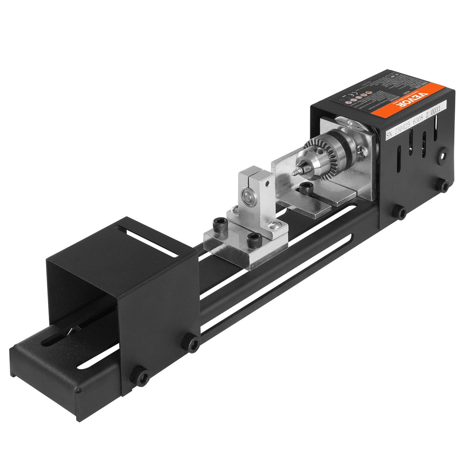 VEVOR Compact Lathe Machine | 96W 24V, 7-Speed Mini Lathe for DIY
