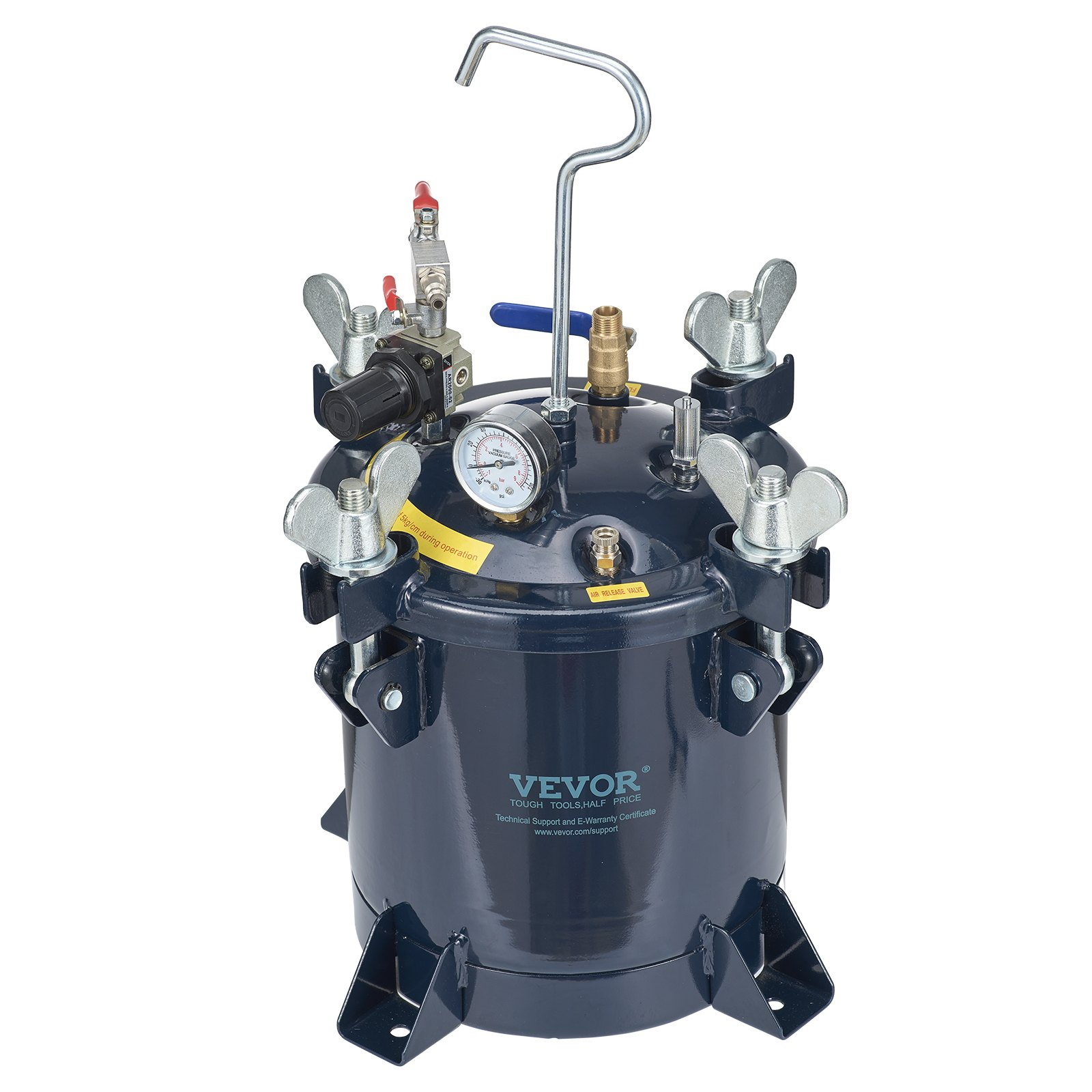 10L/2.5 Gal Spray Paint Pressure Pot Tank - 70 PSI Max Air | High-Quality, Leak- - Picture 10 of 12
