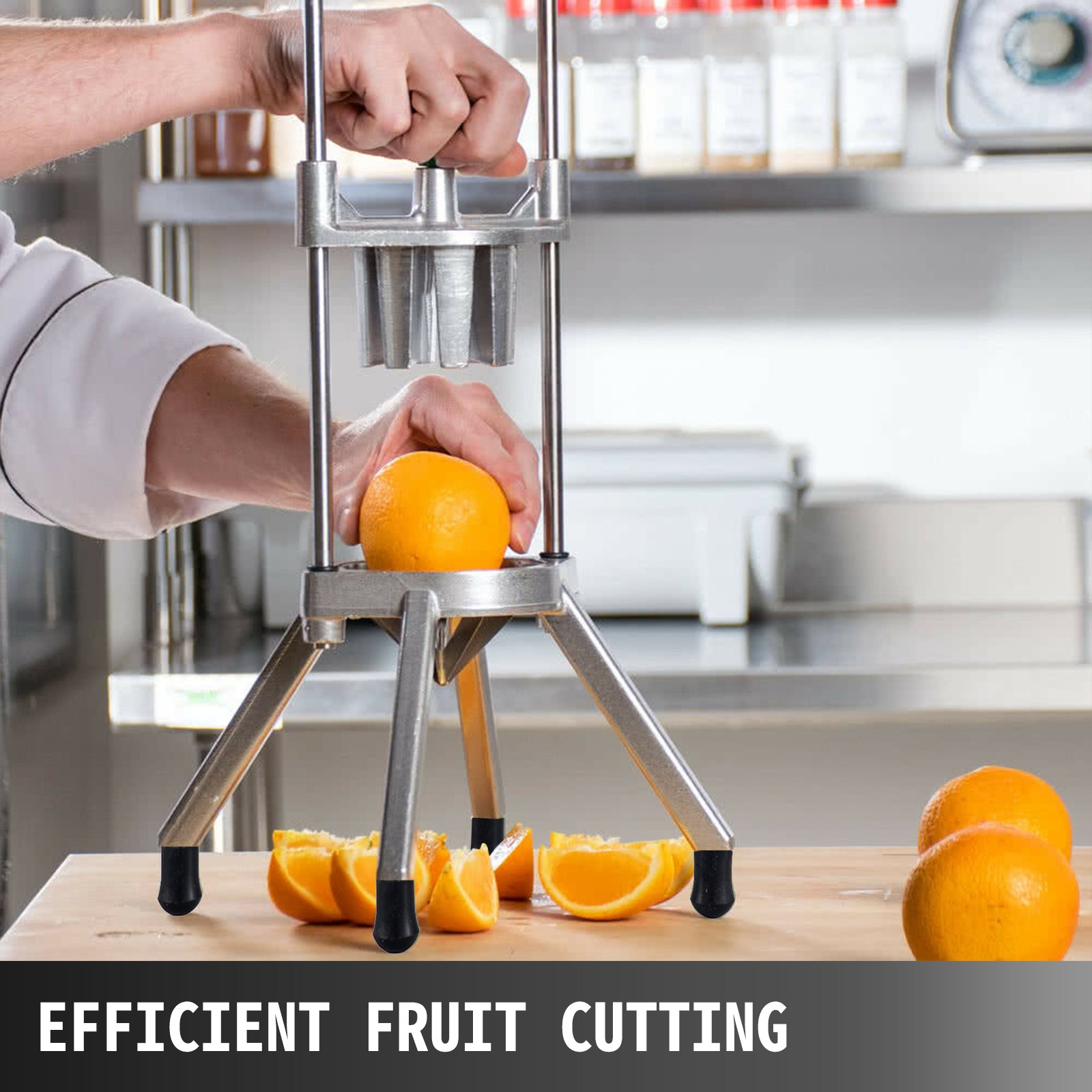 8-Section Commercial Easy Wedger Stainless Steel Blade Fruit Lime Slicer, Lemon - Picture 6 of 10