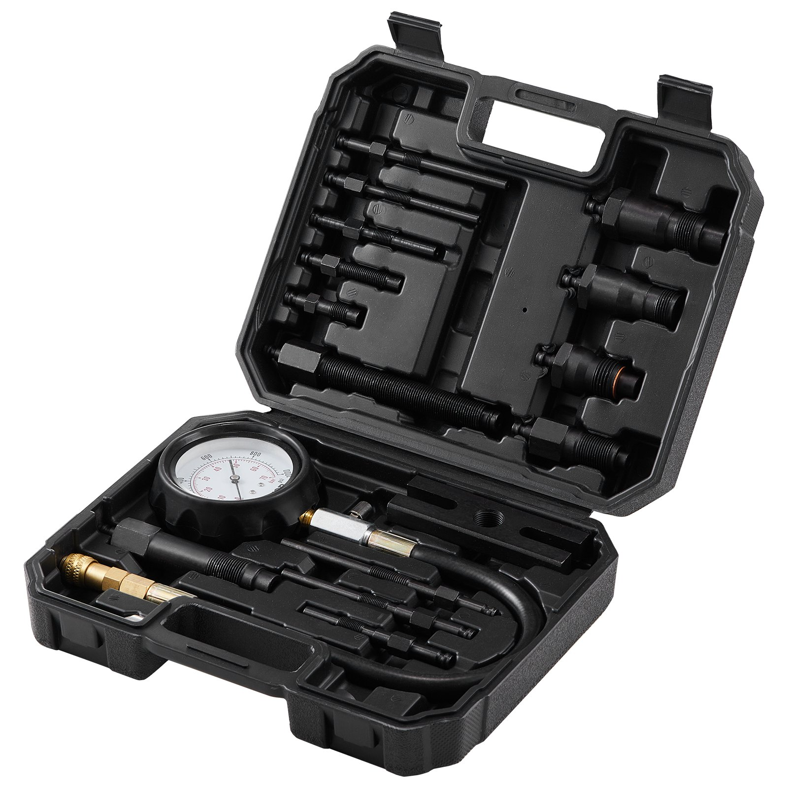 18-Pc Diesel Engine Compression Tester Kit, 0-1000 PSI Gauge & Adapters - Picture 9 of 10