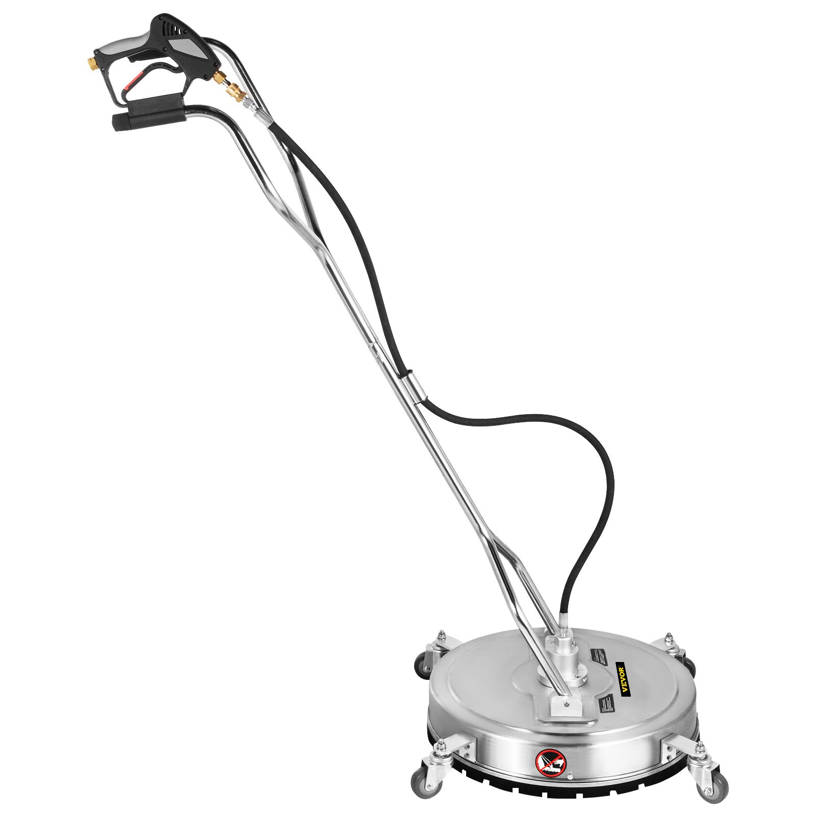 VEVOR Flat Surface Cleaner Pressure Surface Washer 24'' Max.4000 PSI Dual Handle