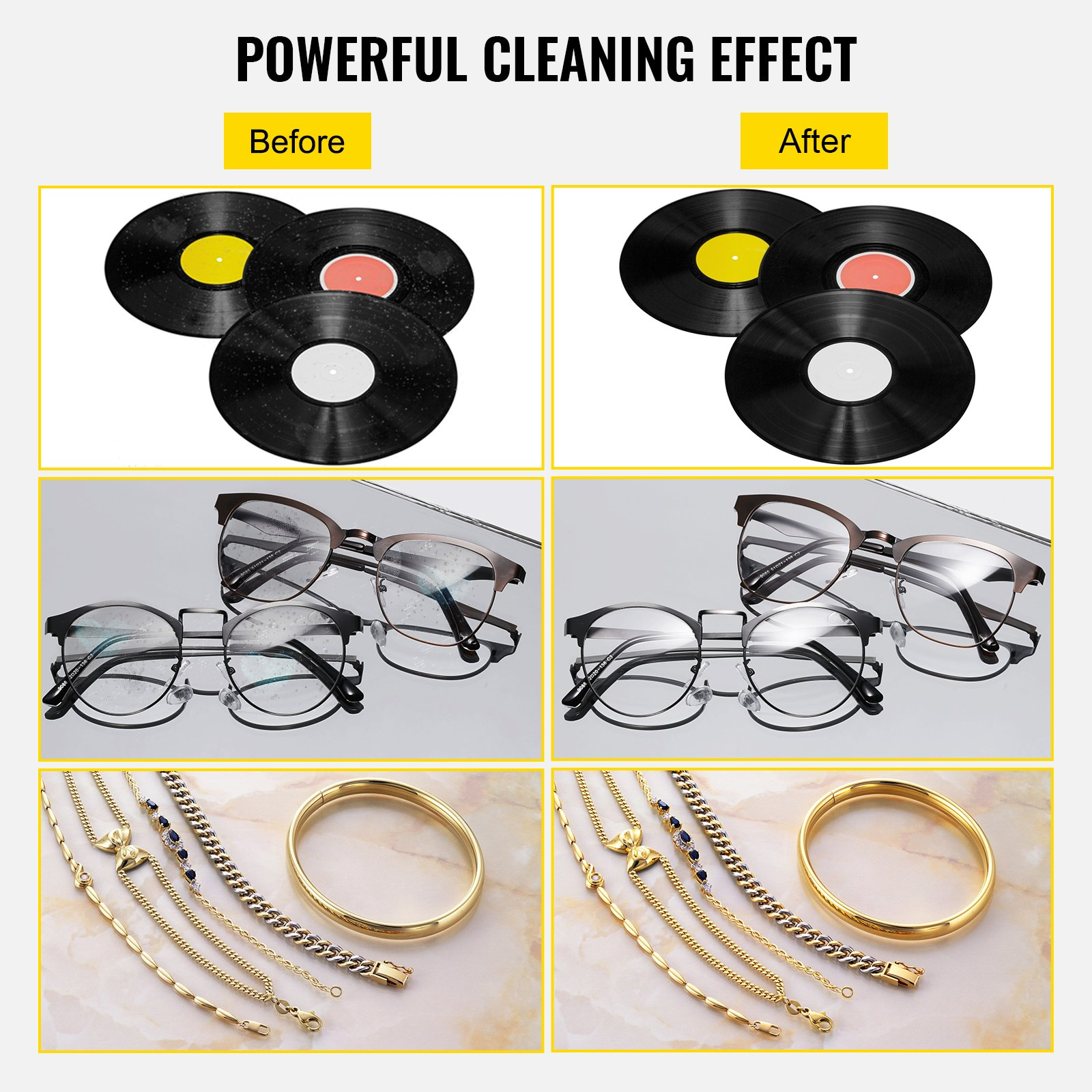 6L Ultrasonic Vinyl Record Cleaner 8 Records 7-12" Cleaning Machine 180W - Bild 4 von 12