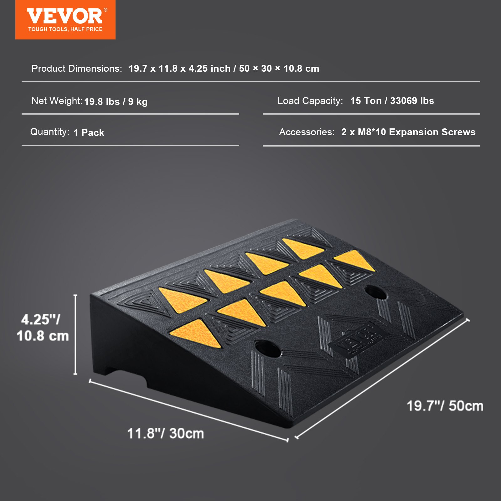 Rubber Curb Ramp 4.25