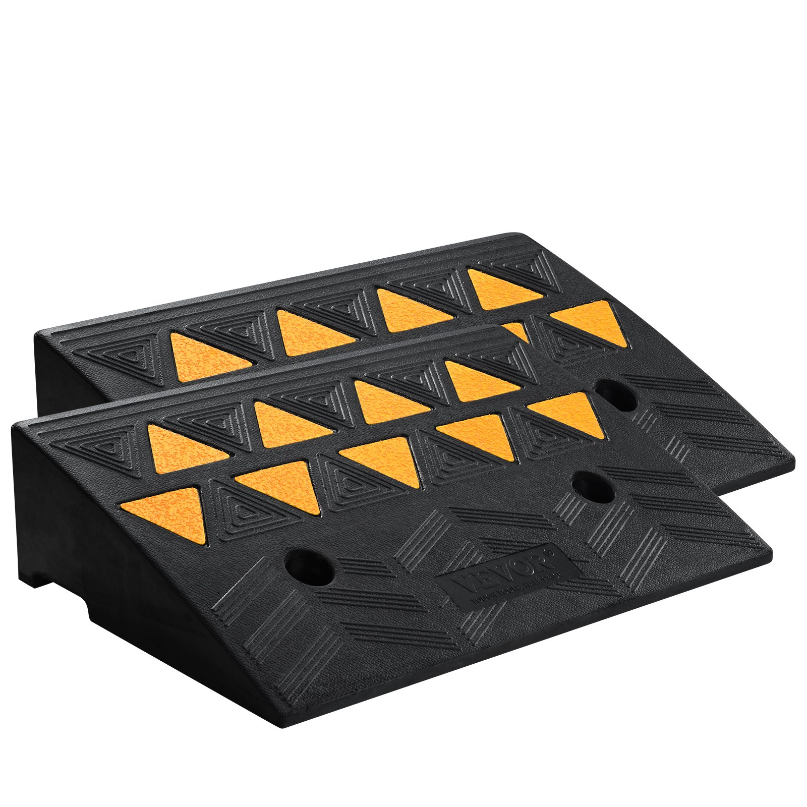 VEVOR Rubber Curb Ramp 2 Pack, 5" Rise Height Heavy-Duty 33069 lbs/15 T Capacity