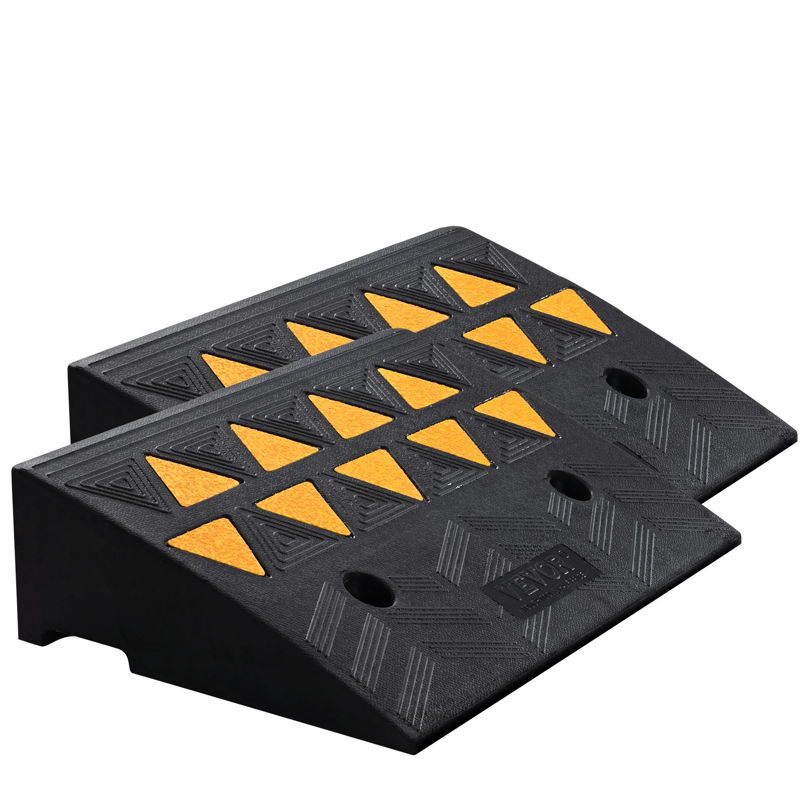 VEVOR Rubber Curb Ramp 2 Pack, 5" Rise Height Heavy-Duty 33069 lbs/15 T Capacity