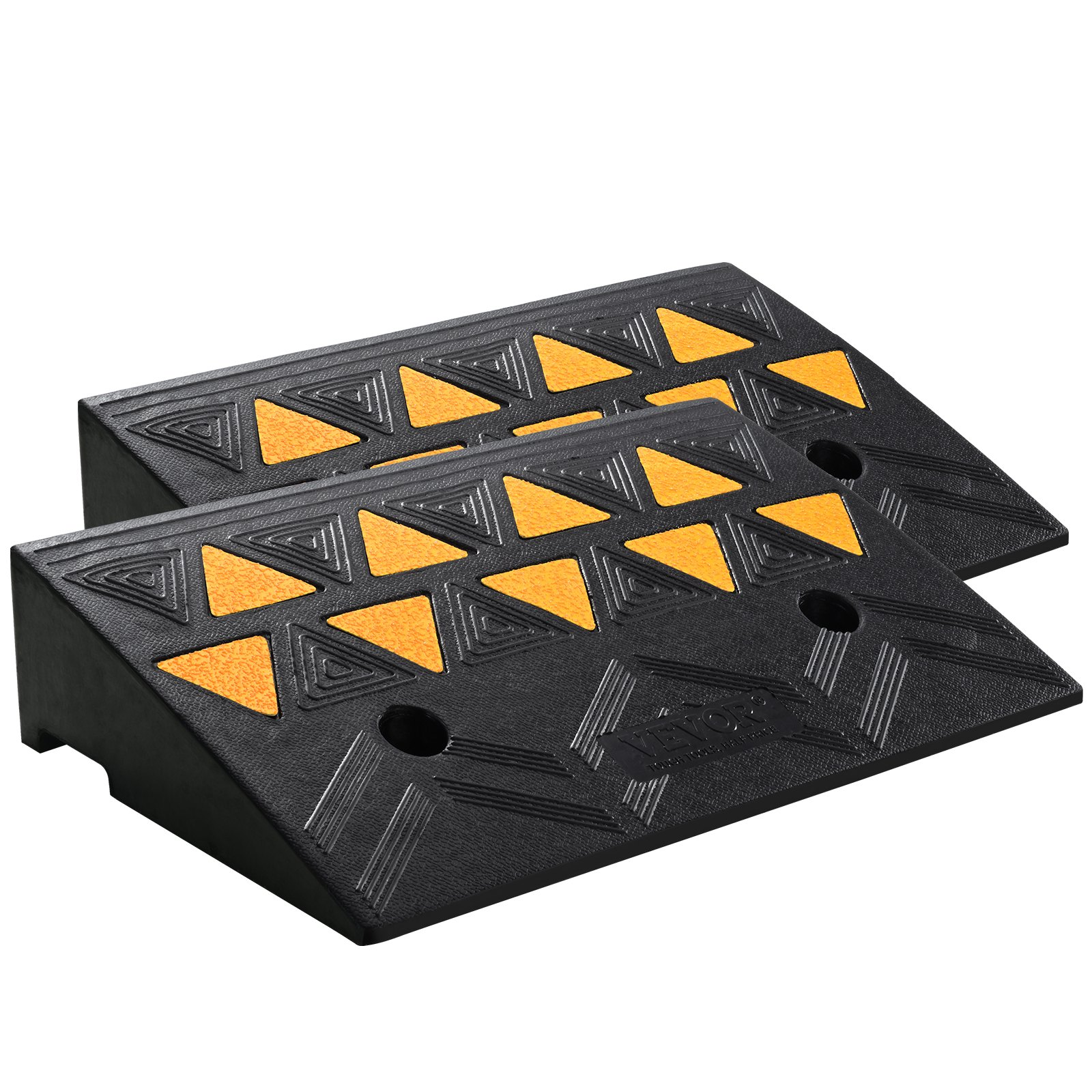 VEVOR Rubber Curb Ramp 2 Pack, 4.3" Rise Height Heavy-Duty 33069 lbs/15 T Capaci