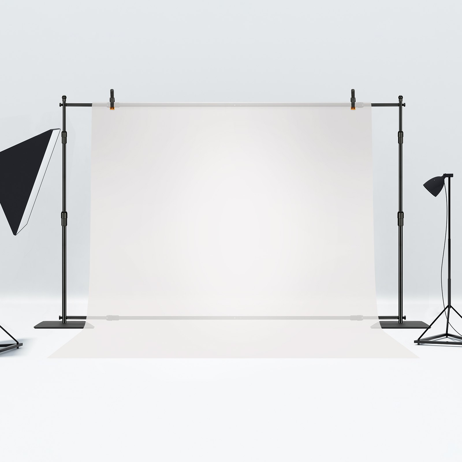 10ft x 10ft Pipe and Drape Kit - Heavy Duty Backdrop Stand with Carbon Steel Bas - Picture 8 of 12