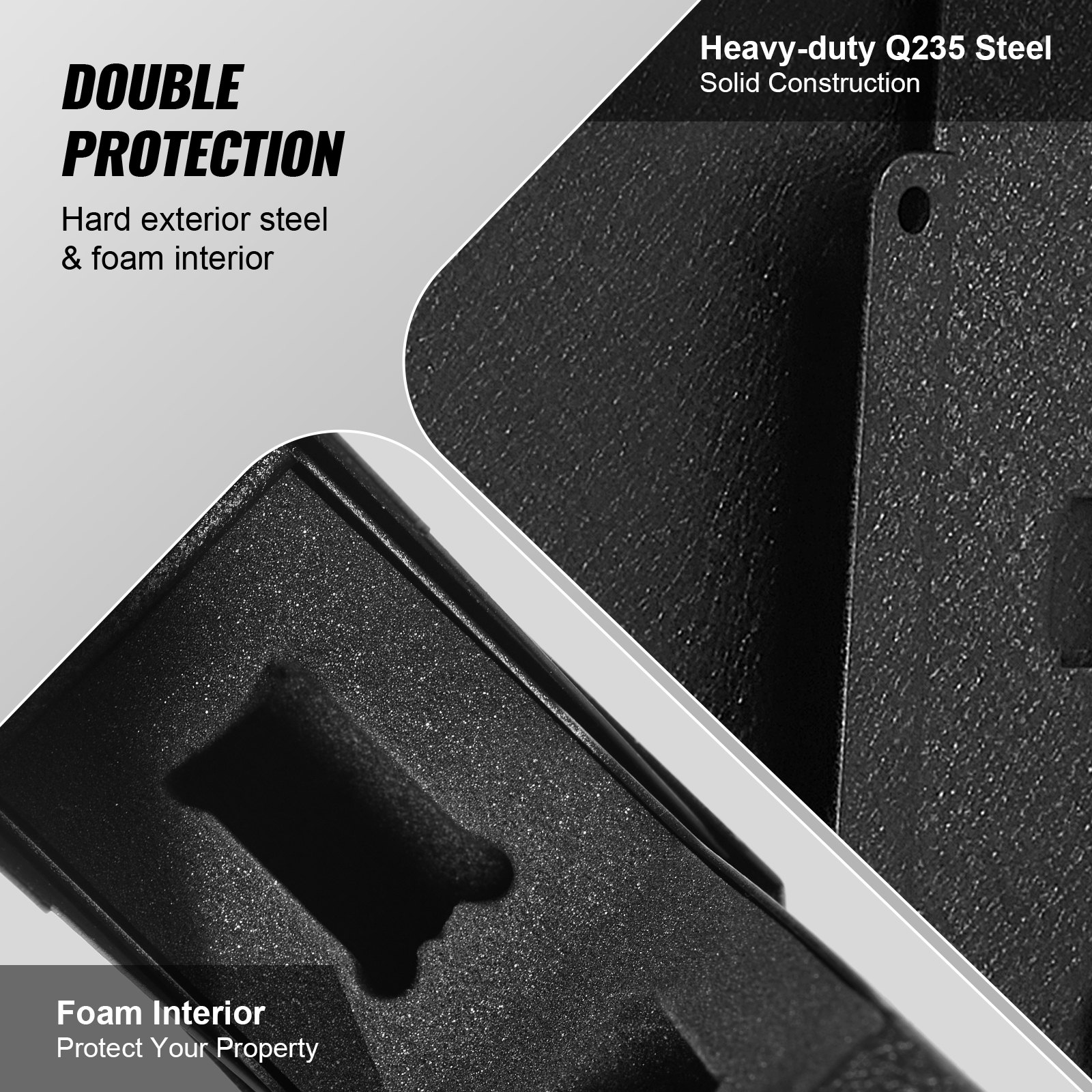 Mounted Gun Safe for Pistols, Wall