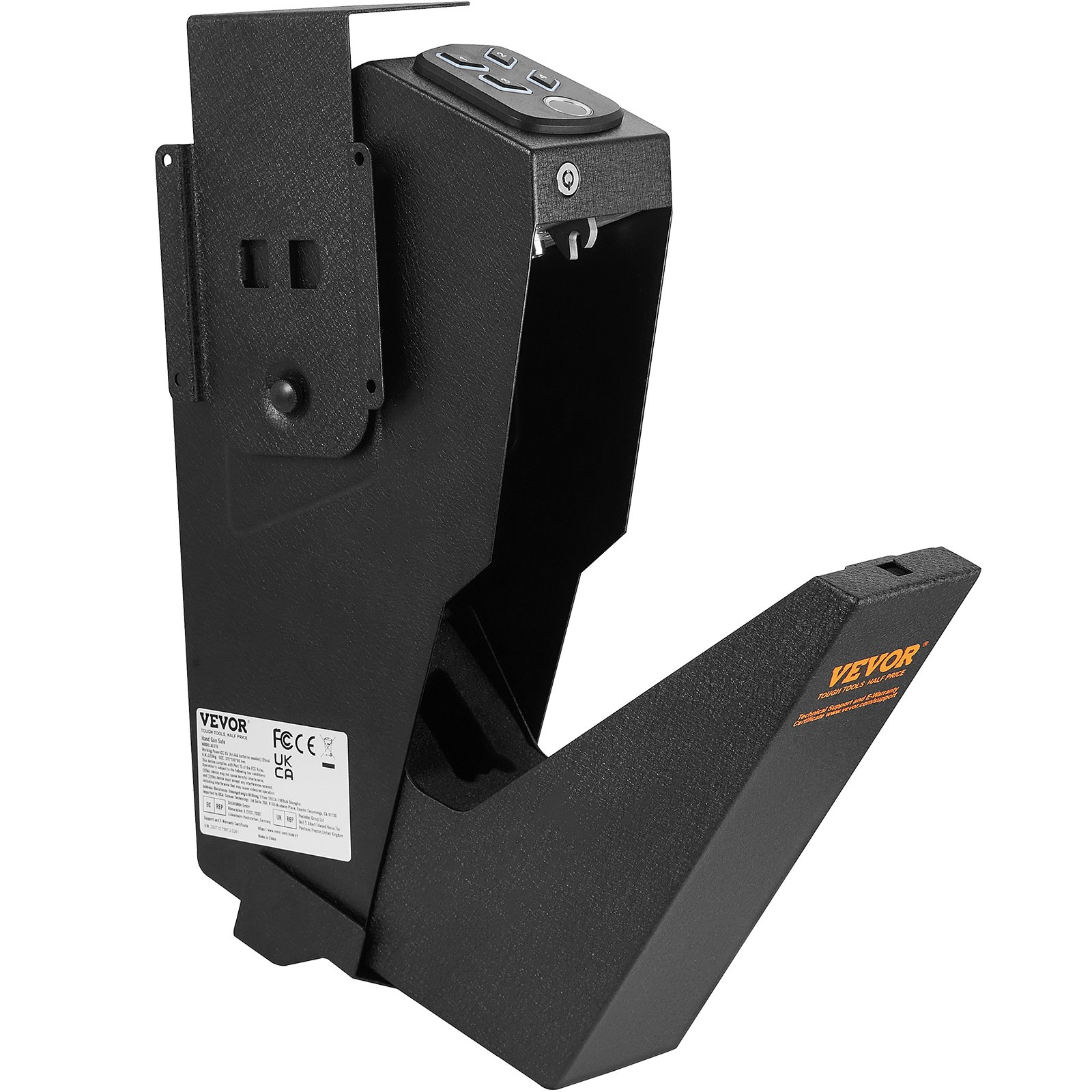 Mounted Gun Safe for Pistols, Wall