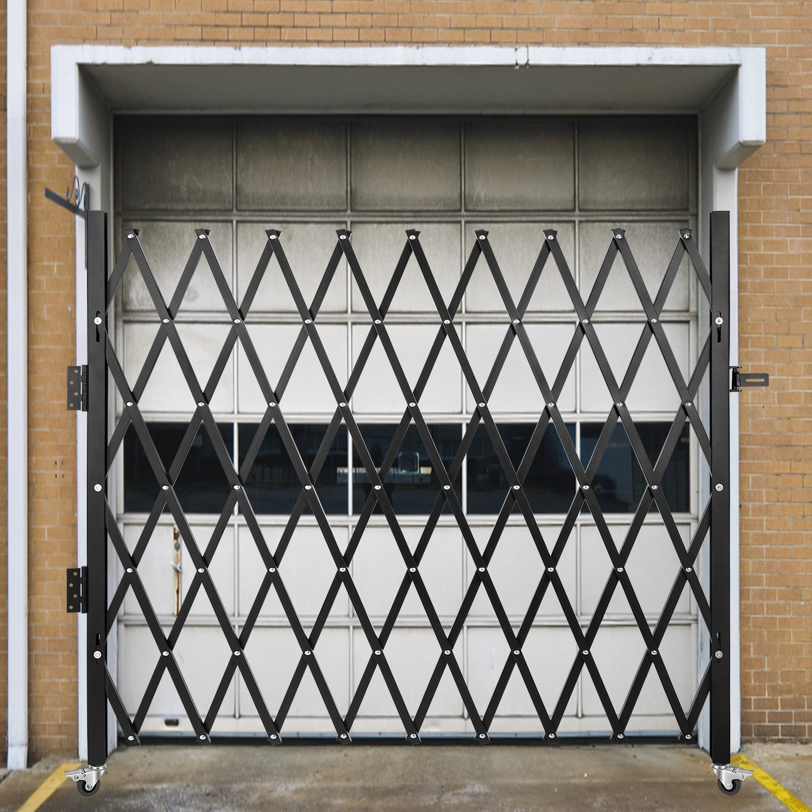 Single Folding Security Gate, Scissor Gate/Door with Padlock