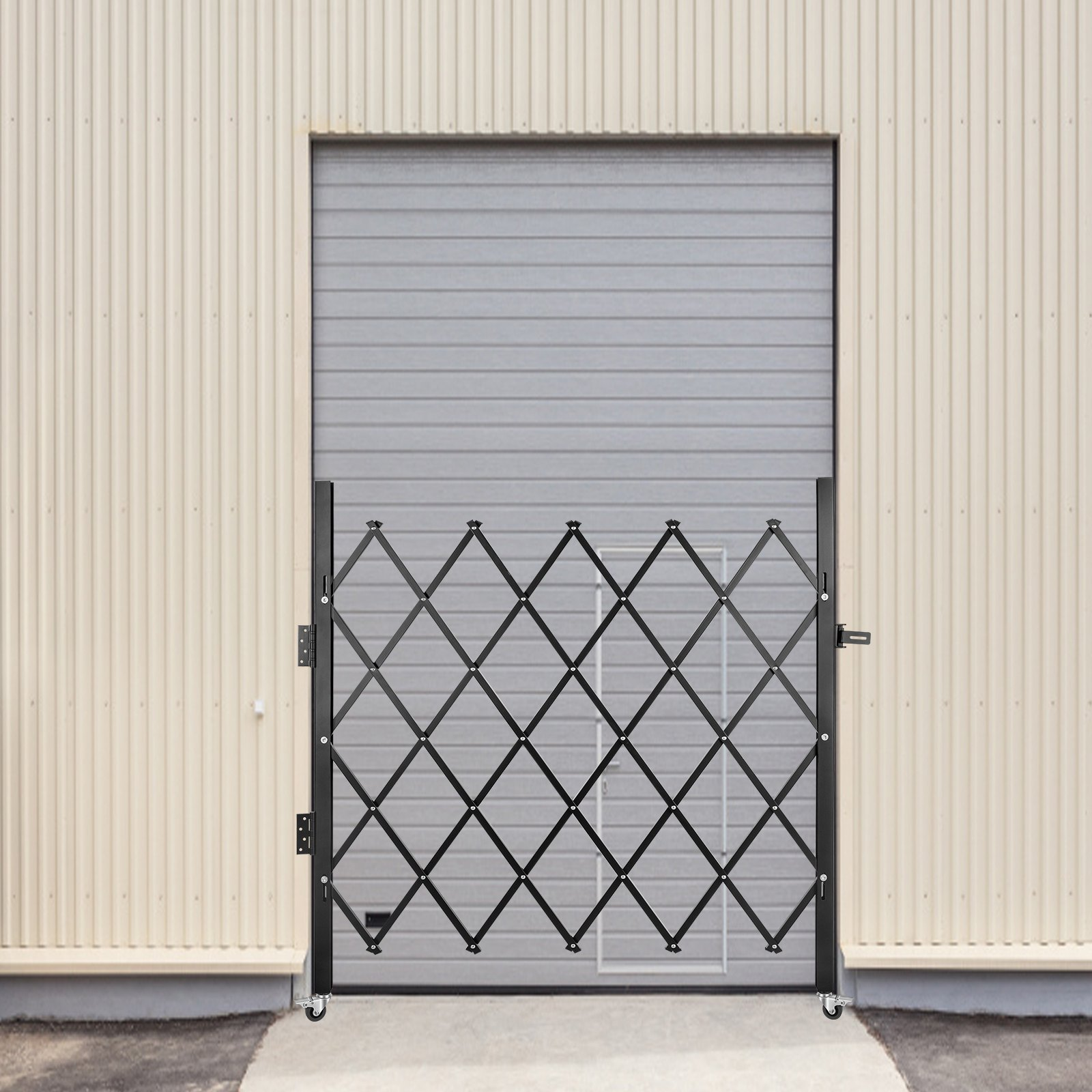 Single Folding Security Gate, Scissor Gate/Door with Padlock
