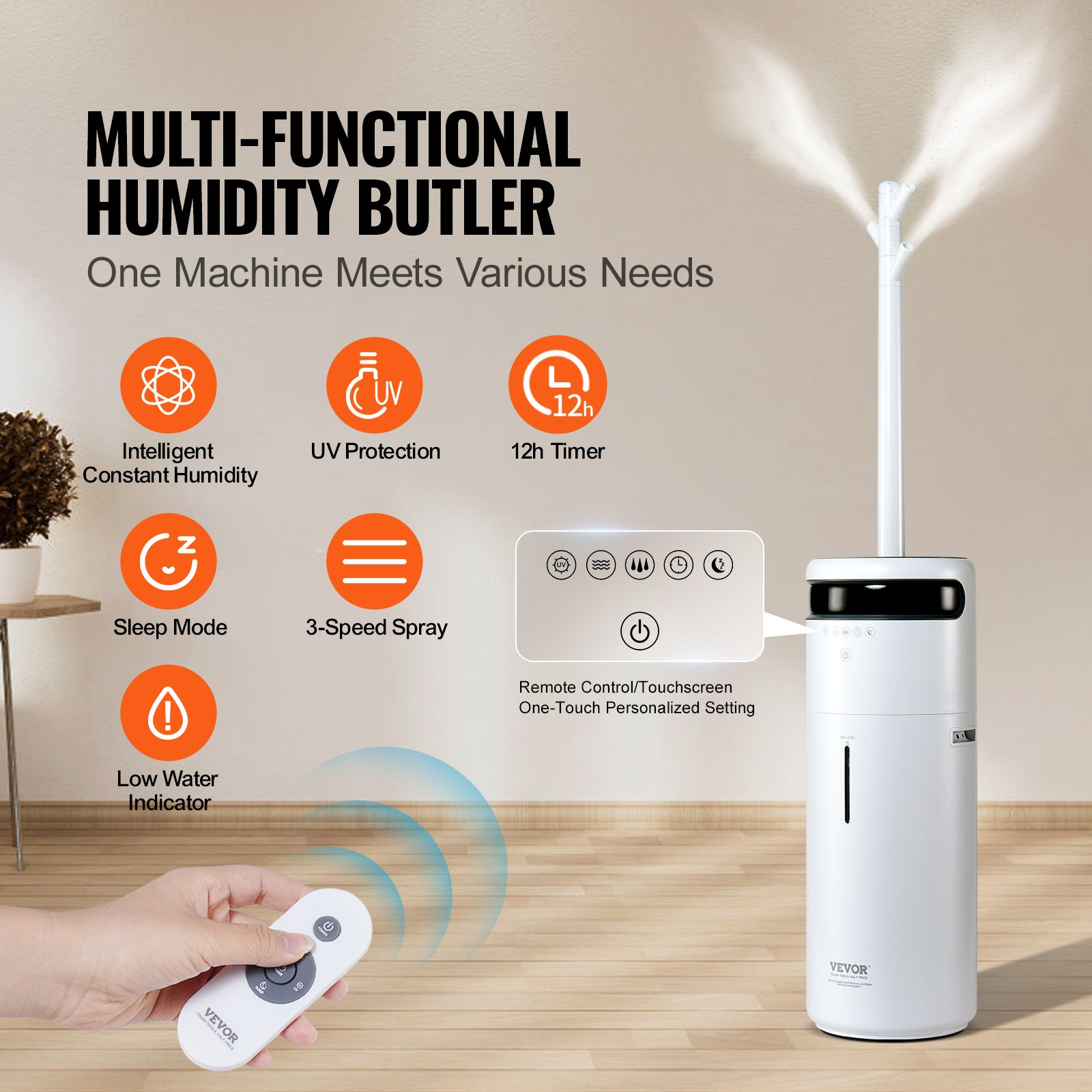 High-Capacity Humidifier for Large Rooms & Whole House, and Commercial Spaces