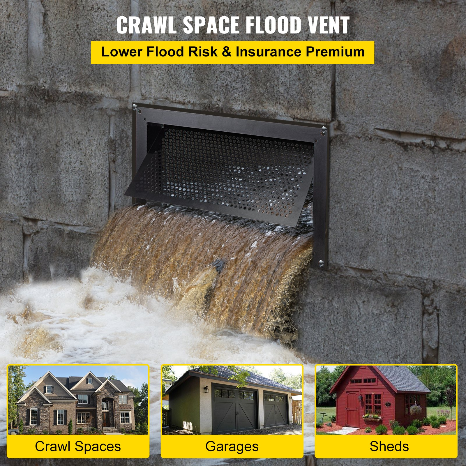 VEVOR Flood Vent, Garages & Full Height Enclosures