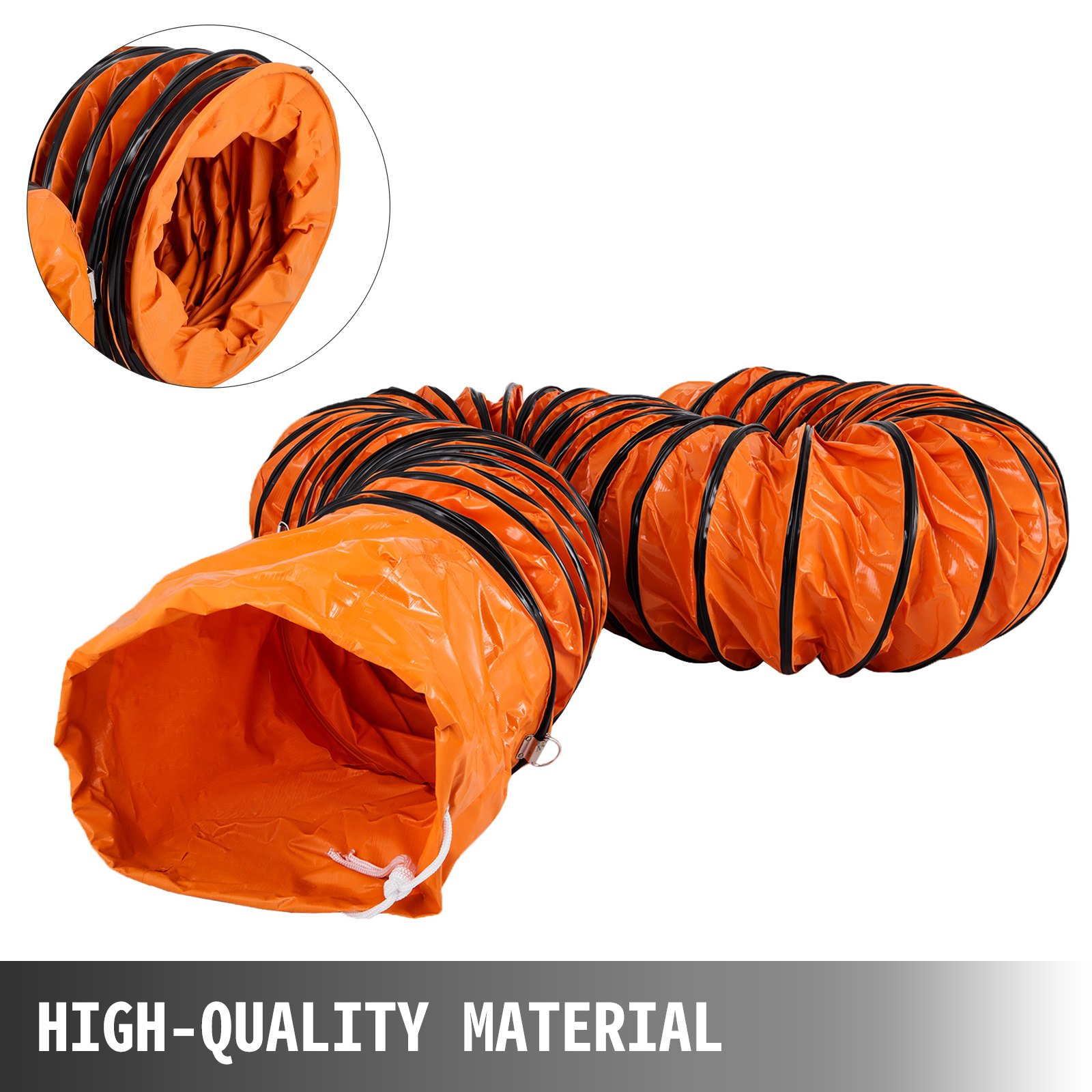 32Ft PVC Flexible Duct Hose for 12″ Utility Blower Ventilation Exhaust Fan