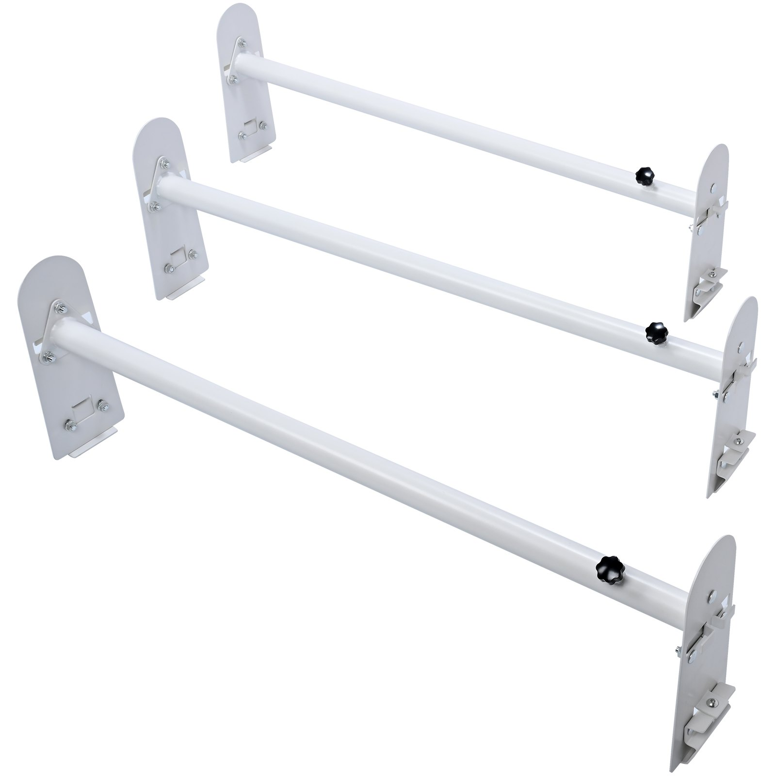 Heavy-Duty Van Roof Ladder Rack - 750 LBS Capacity, Adjustable Length 40.2" to 7