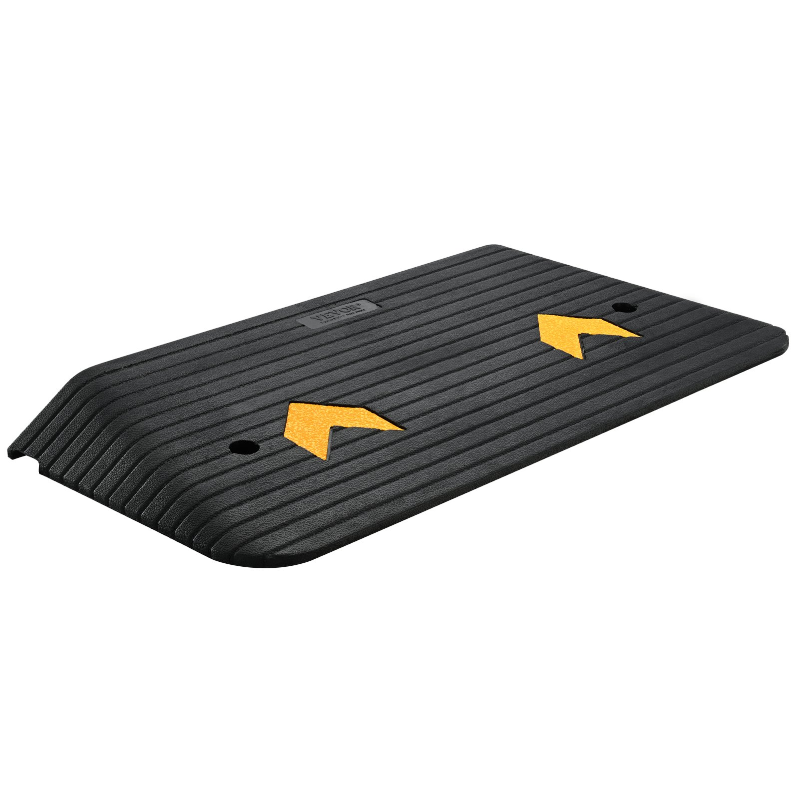 VEVOR Upgraded Rubber Threshold Ramp, 3" Rise Door Ramp with 1 Channel, Natural 