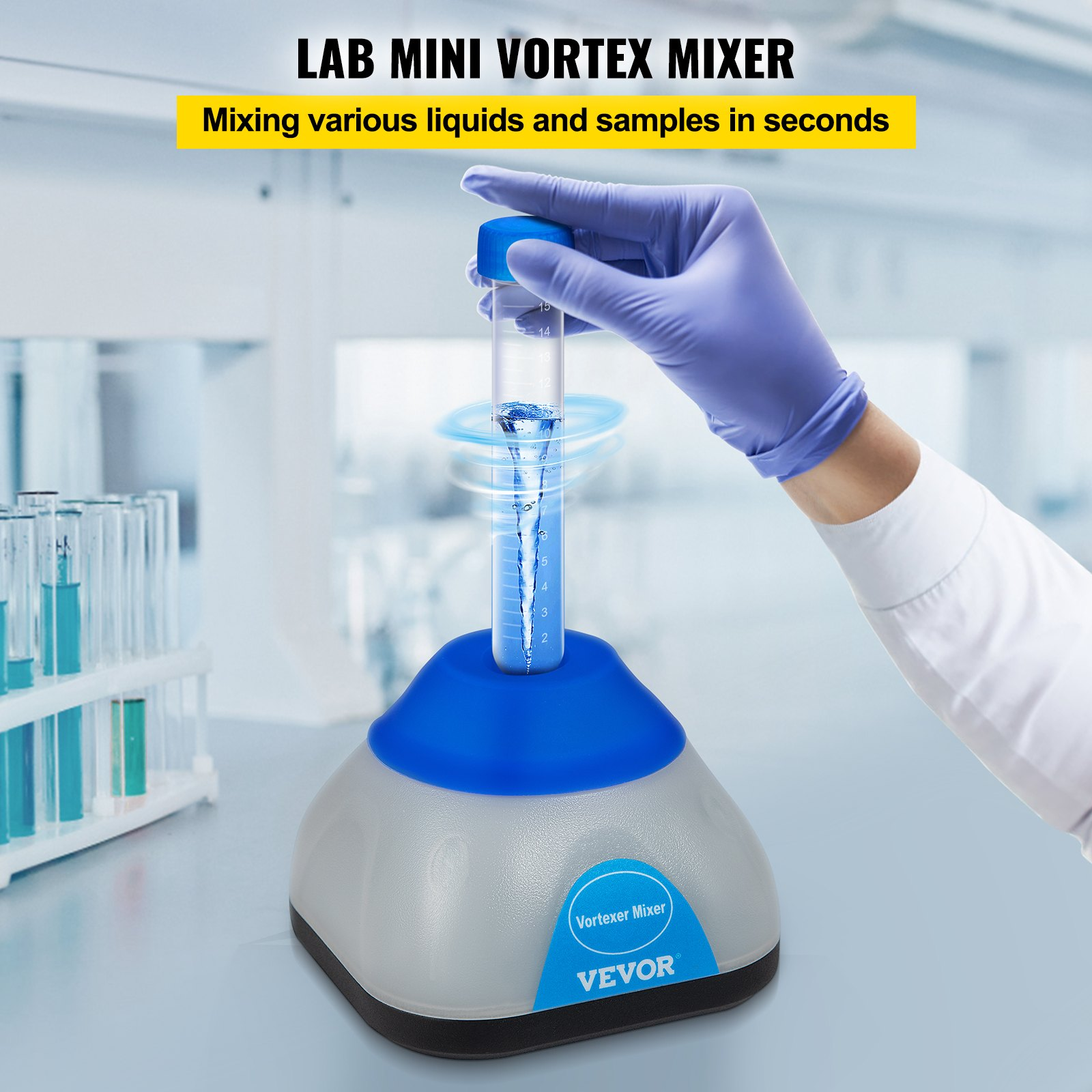 Vortex Mixer, 3000rpm Mini Vortex Mixer Shaker, Paint 677