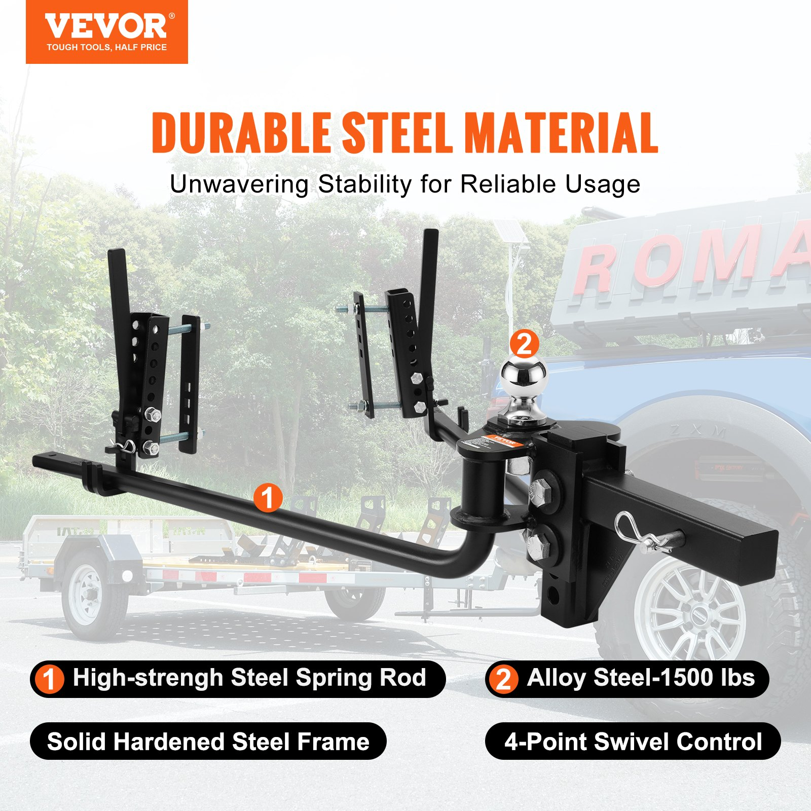 Weight Distribution Hitch, 1, Black 882